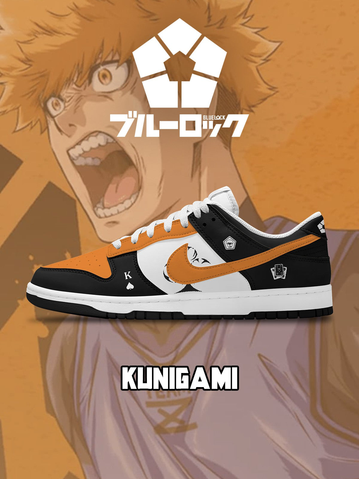 Rensuke Kunigami V.1 Custom SB-Style Sneakers