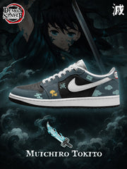 Muichiro Tokito V.1 Custom Low-Top Court Sneakers