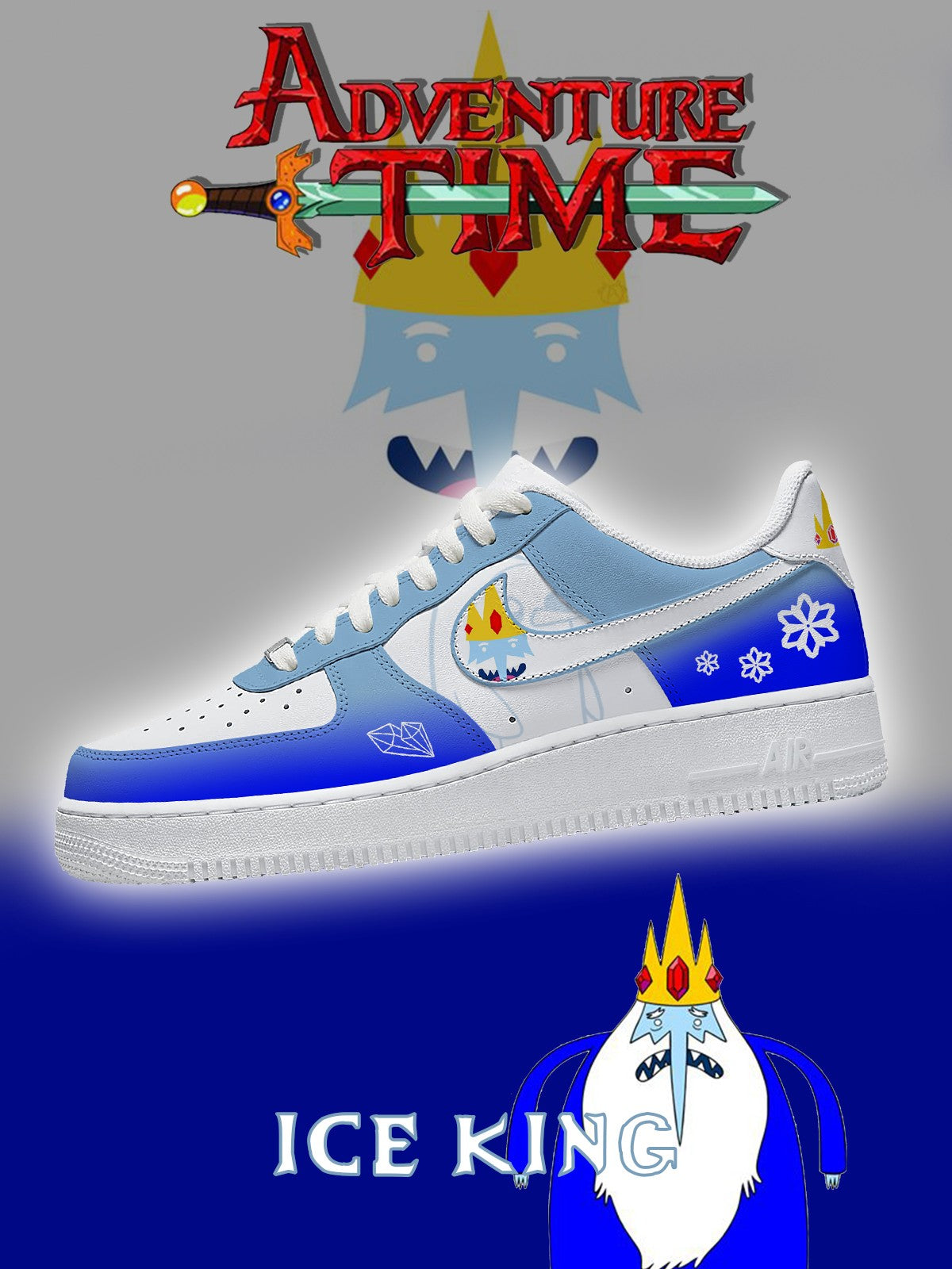 Ice King V.1 Custom Air-Style Sneakers