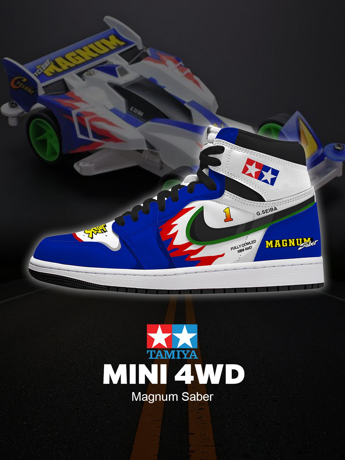 Zapatillas altas personalizadas MINI 4WD Magnum Saber V.1