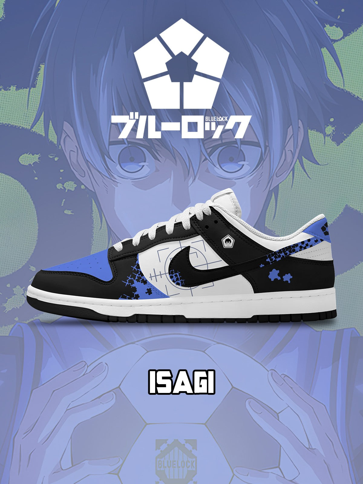 Yoichi Isagi V.1 Custom SB-Style Sneakers