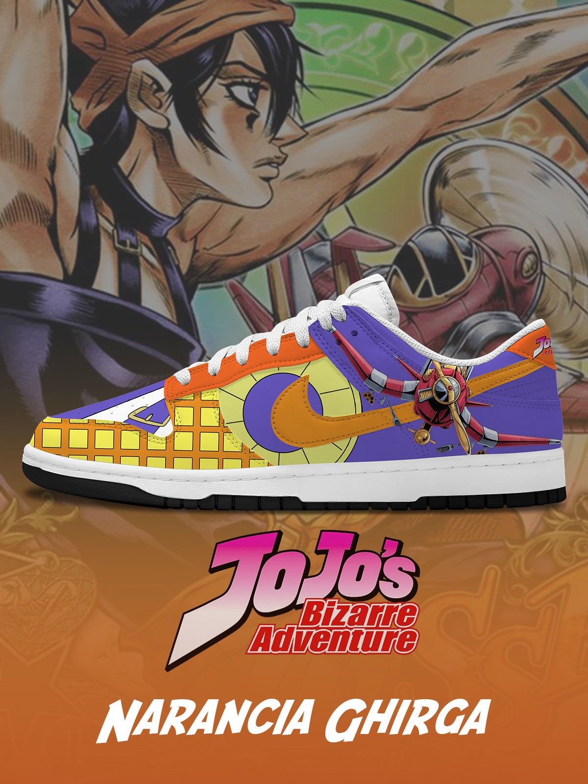 Narancia Ghirga V.2 Custom SB-Style Sneakers