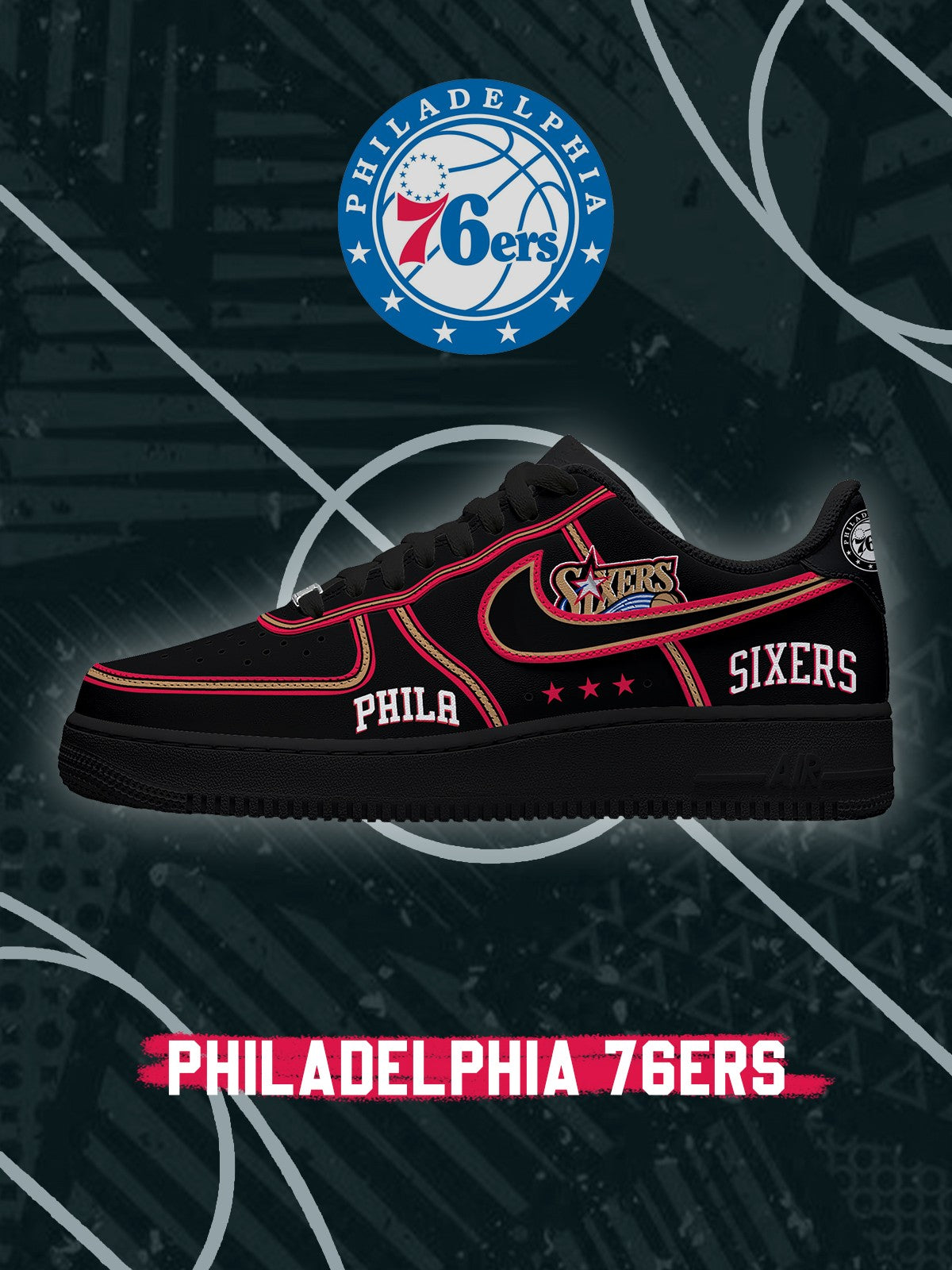 Zapatillas deportivas personalizadas Philadelphia Basketball V.4 Air-Style