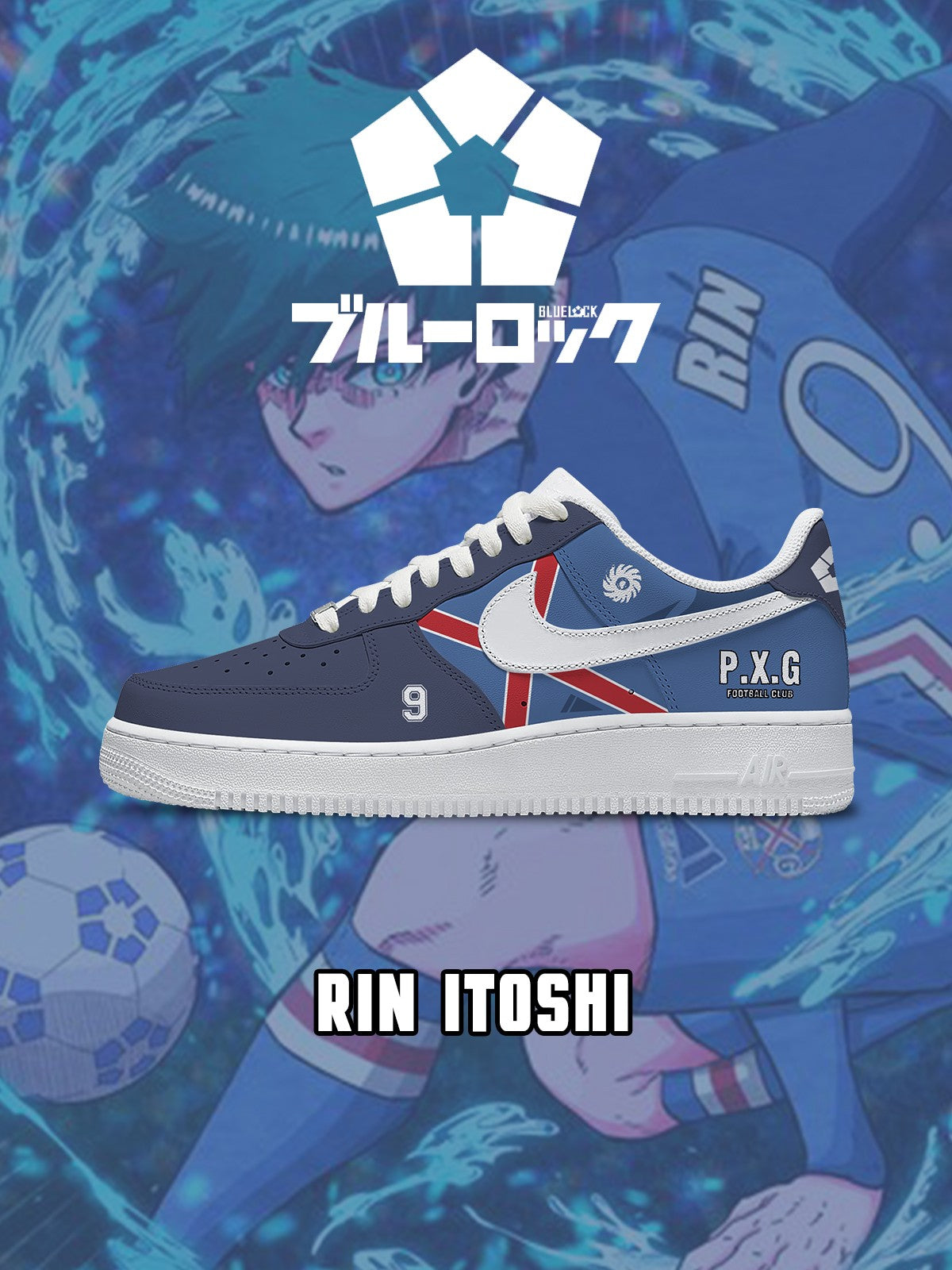 Zapatillas Rin Itoshi V.2 personalizadas estilo Air