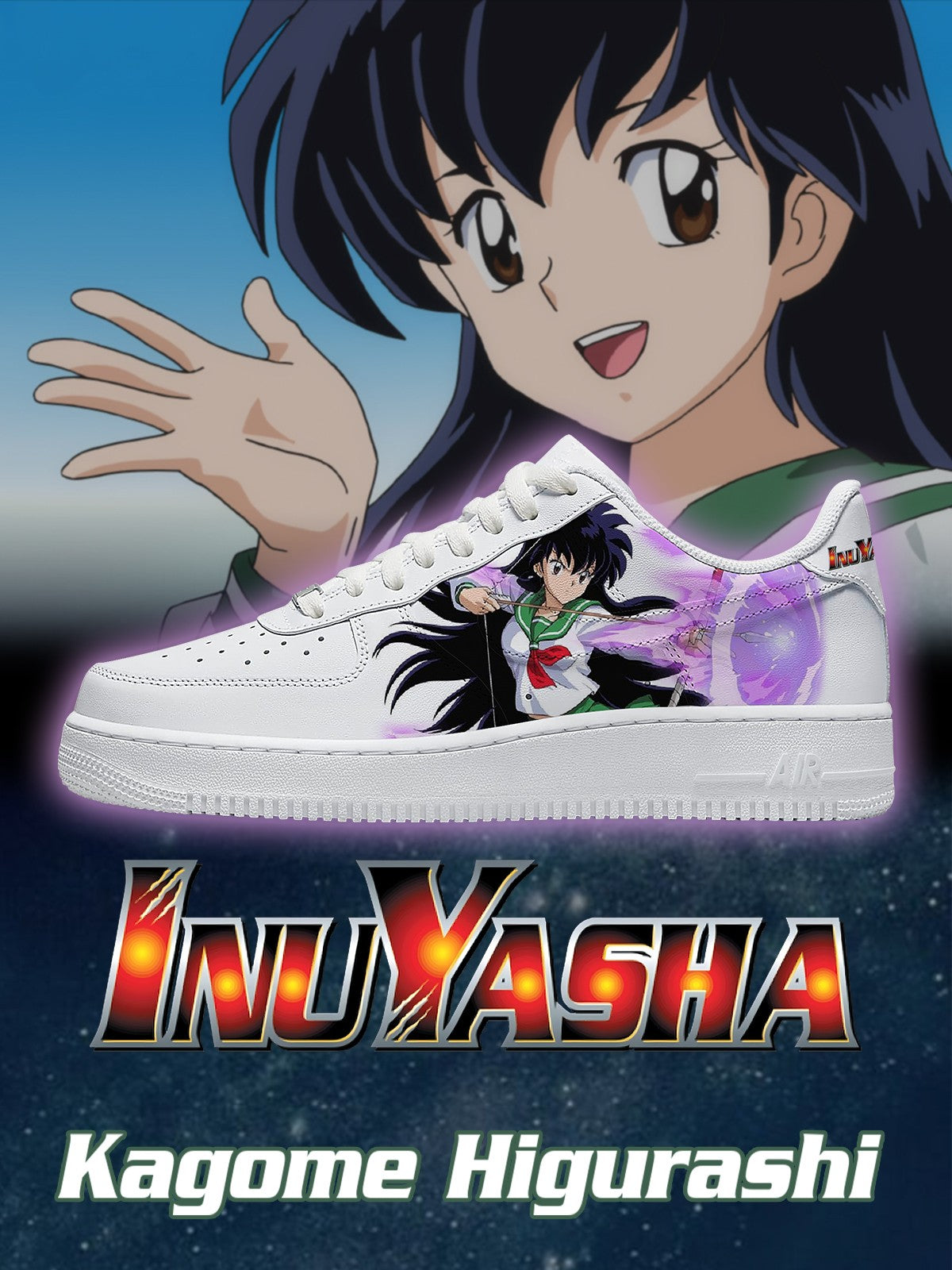 Kagome Higurashi V.1 Custom Air-Style Sneakers
