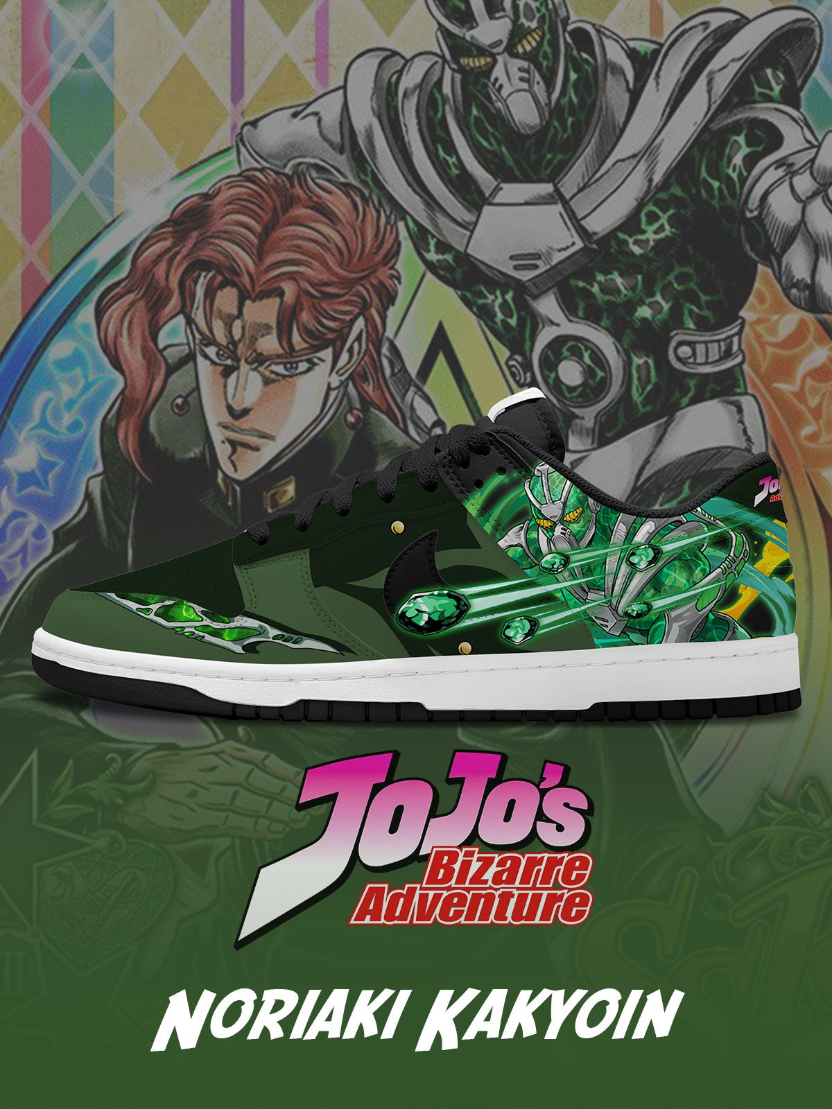 Noriaki Kakyoin V.2 Custom SB-Style Sneakers