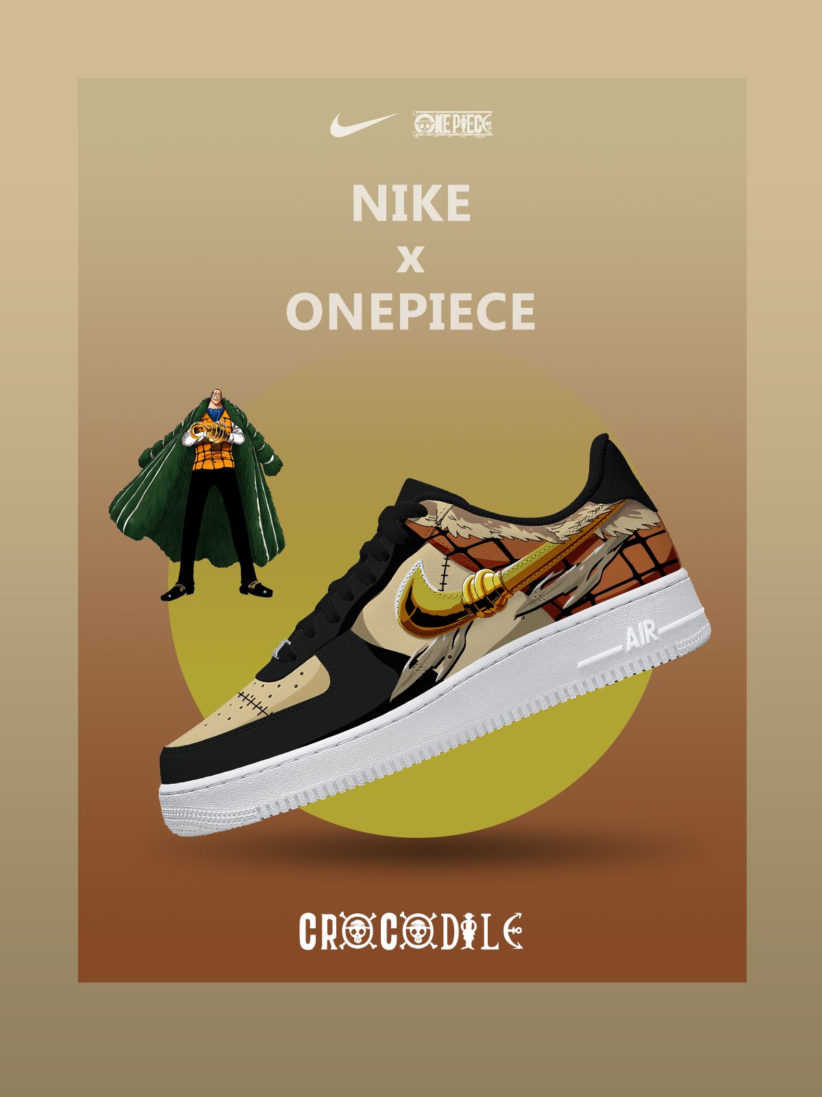 Krokodil-Custom-Air-Style-Sneaker