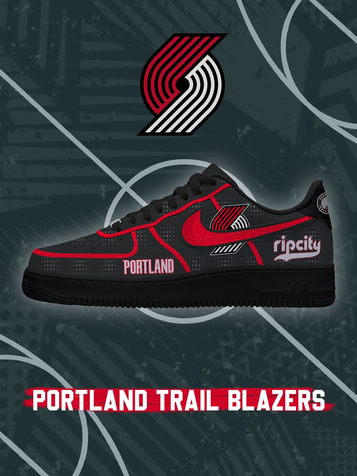 Zapatillas de baloncesto Portland Trail V.2 personalizadas Air-Style