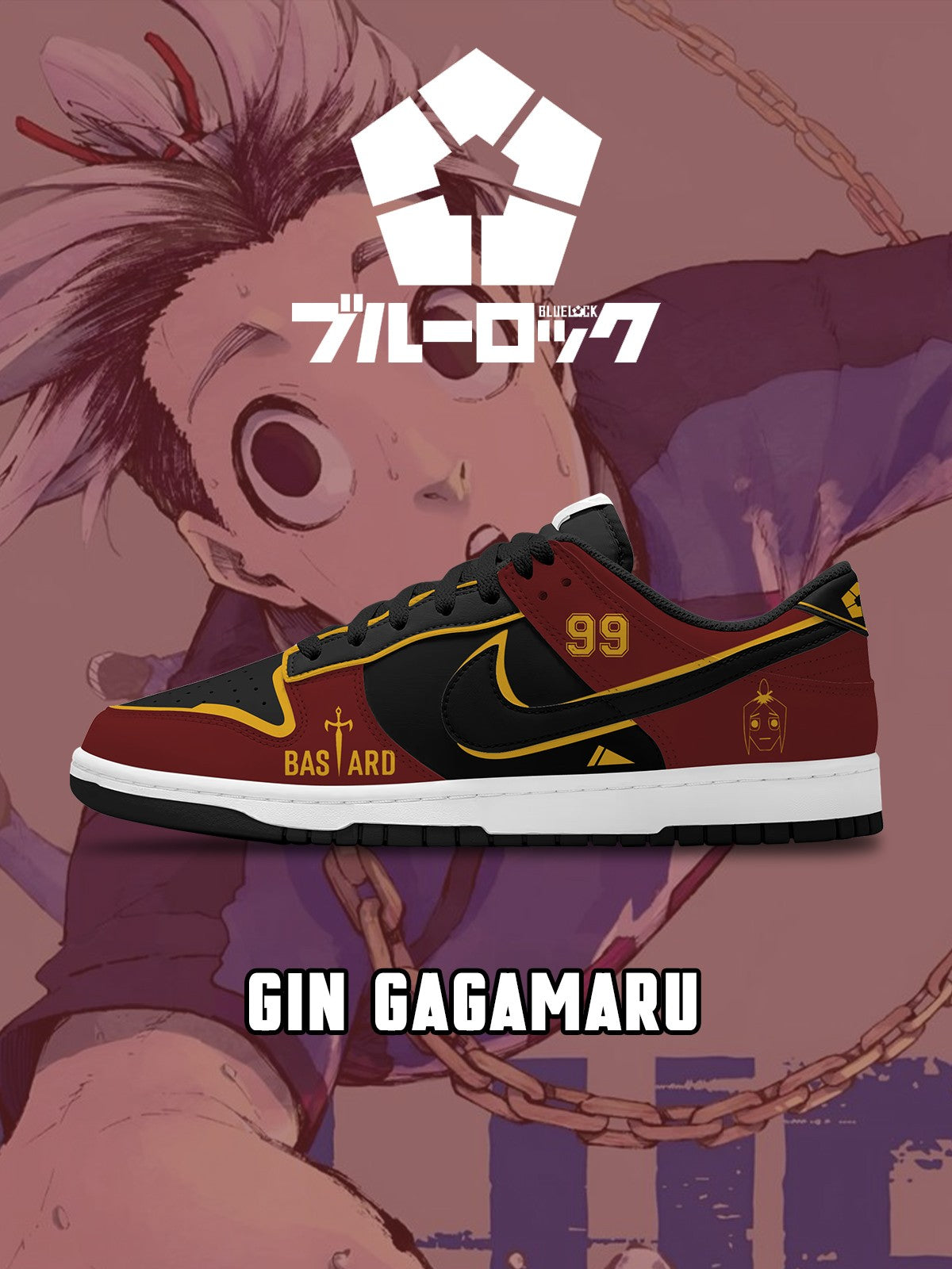 Gin Gagamaru V.2 Custom SB-Style Sneakers