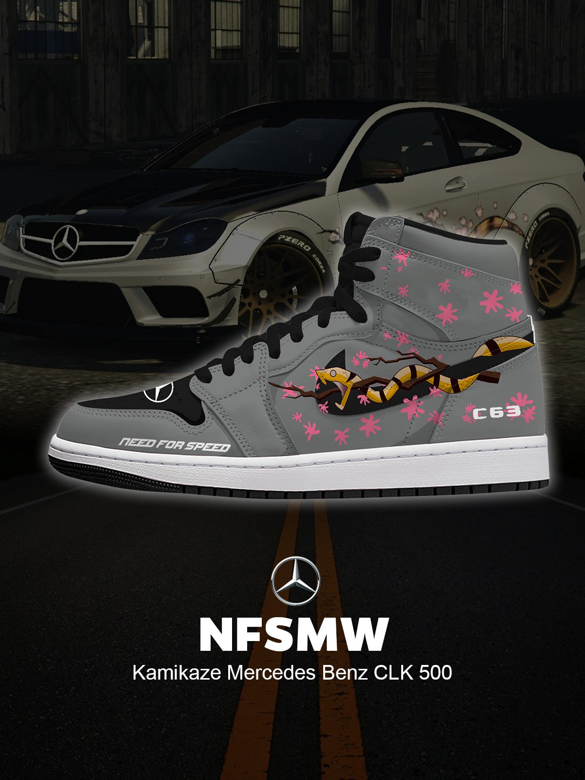 Zapatillas altas personalizadas Kamikaze CLK 500 V.1