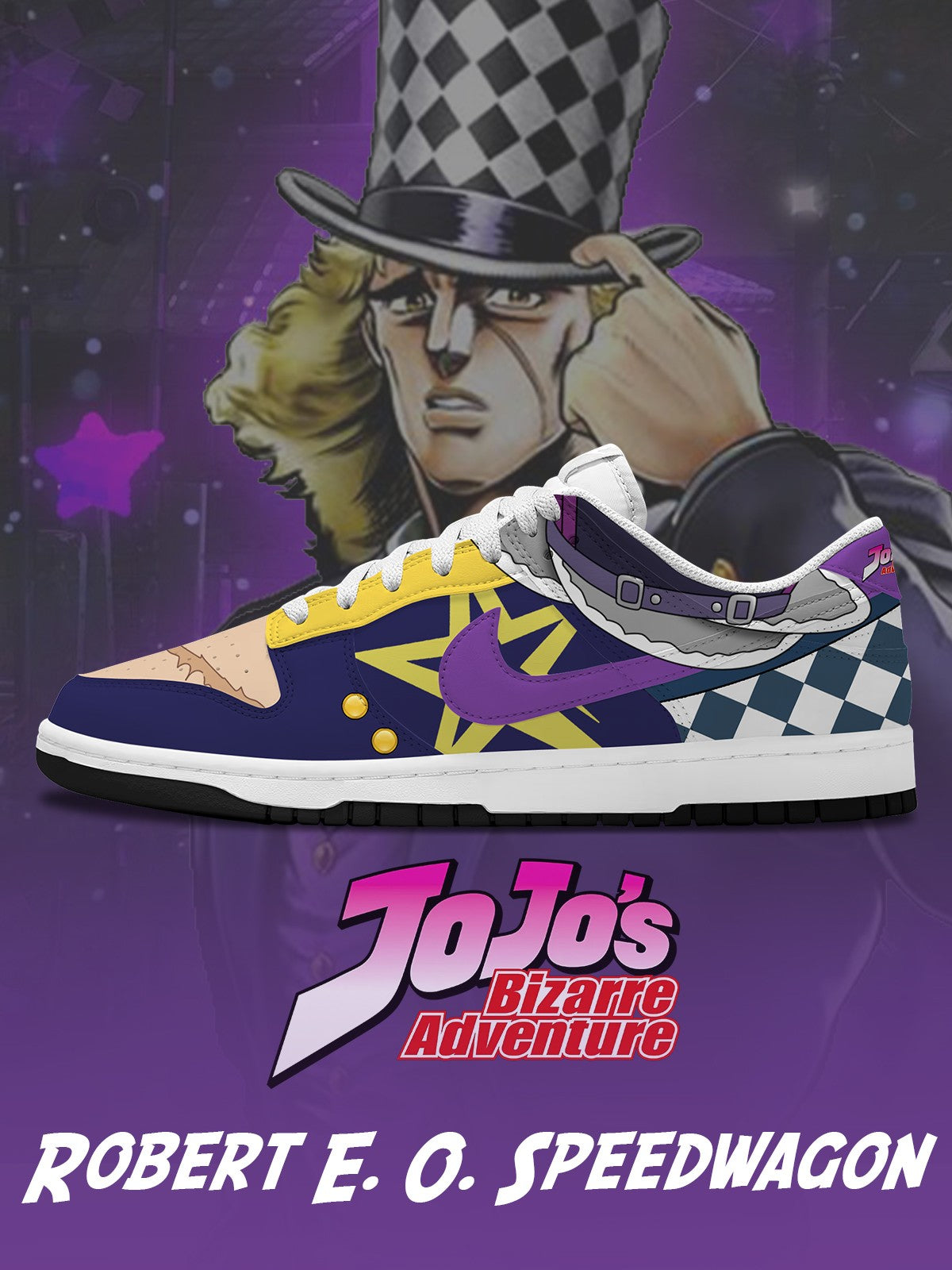 Robert E. O. Speedwagon V.2 Custom SB-Style Sneakers