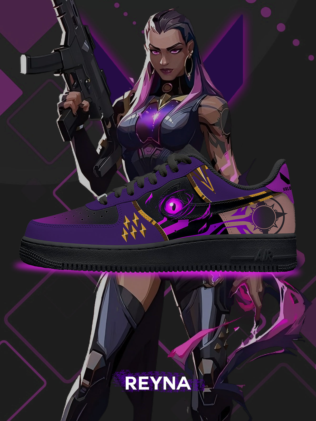 Reyna V.1 Custom Air-Style Sneakers