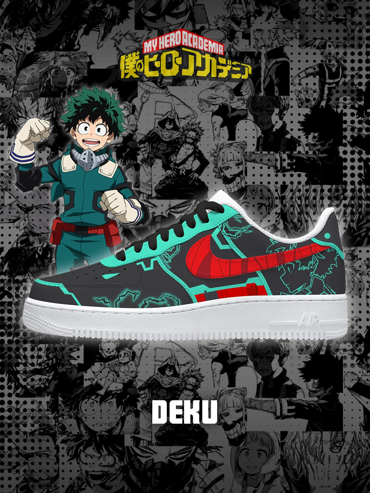 Deku Custom Air-Style Sneakers