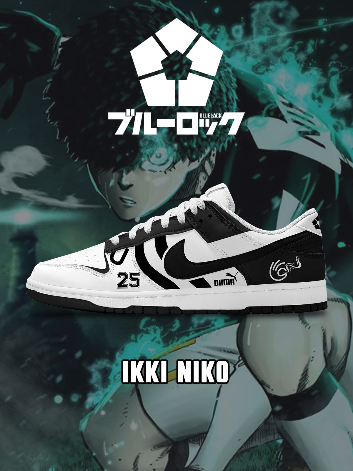 Ikki Niko V.2 Custom SB-Style Sneakers