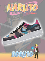 Zapatillas personalizadas estilo Air de Boruto Uzumaki
