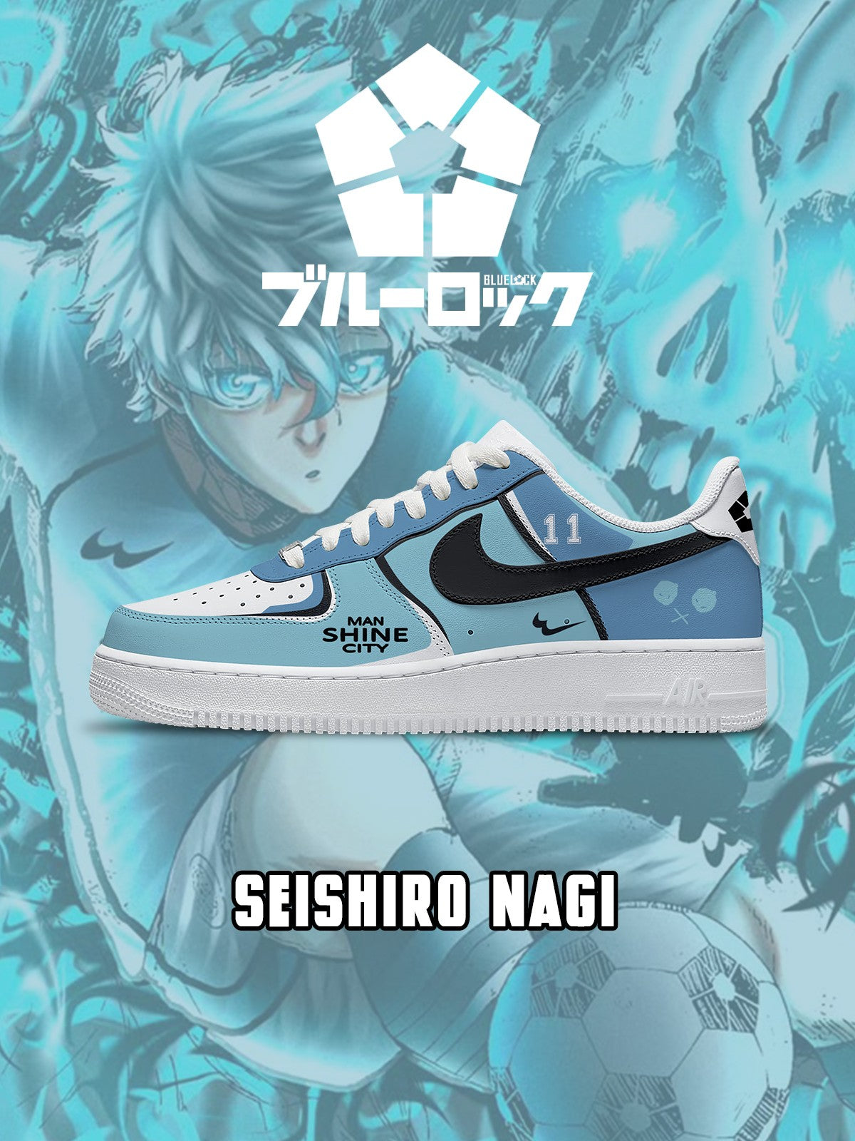 Zapatillas deportivas personalizadas Seishiro Nagi V.2 Air-Style