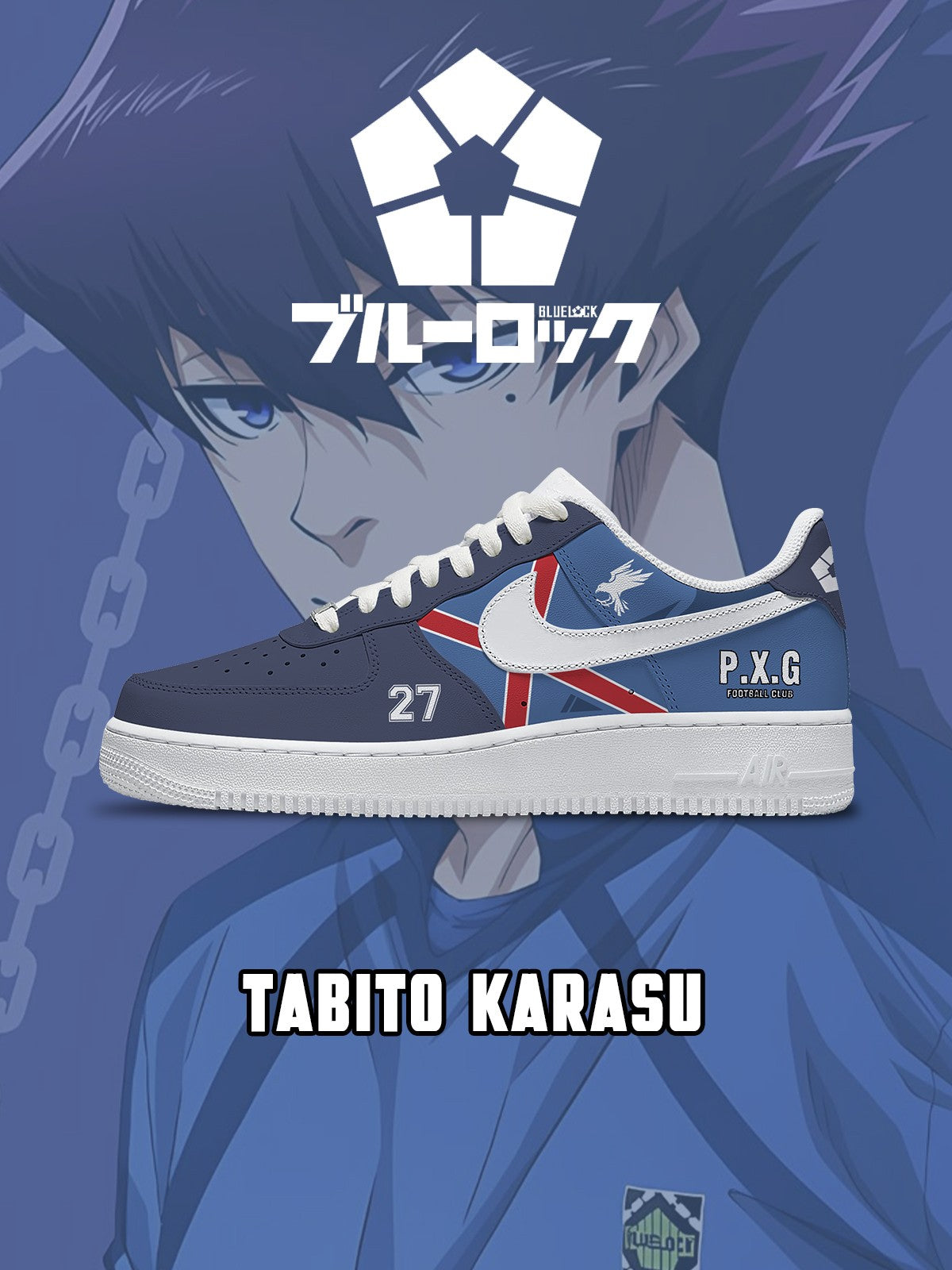 Tabito Karasu V.2 Custom Air-Style Sneakers