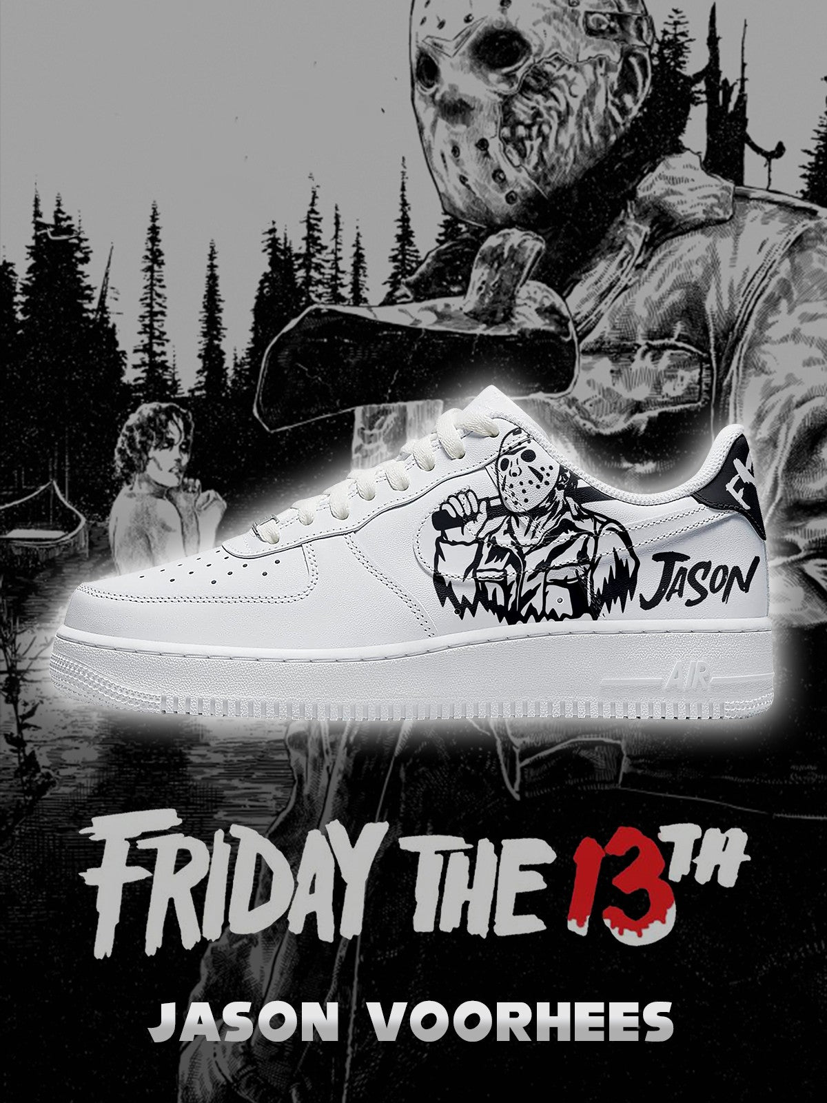 Zapatillas deportivas personalizadas Jason Voorhees V.1 Air-Style