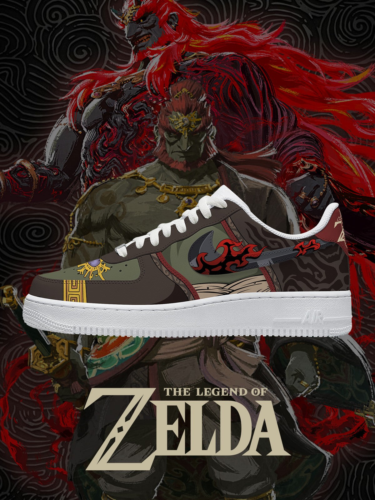 Ganondorf V.1 Custom Air-Style Sneakers