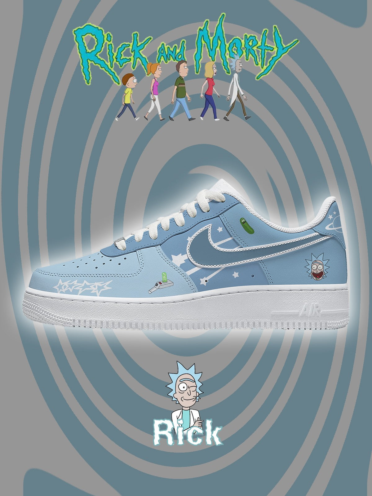 Rick Sanchez V.2 Custom Air-Style Sneakers
