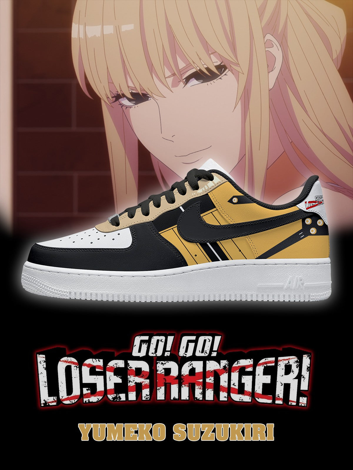 Yumeko Suzukiri V.1 Custom Air-Style Sneakers