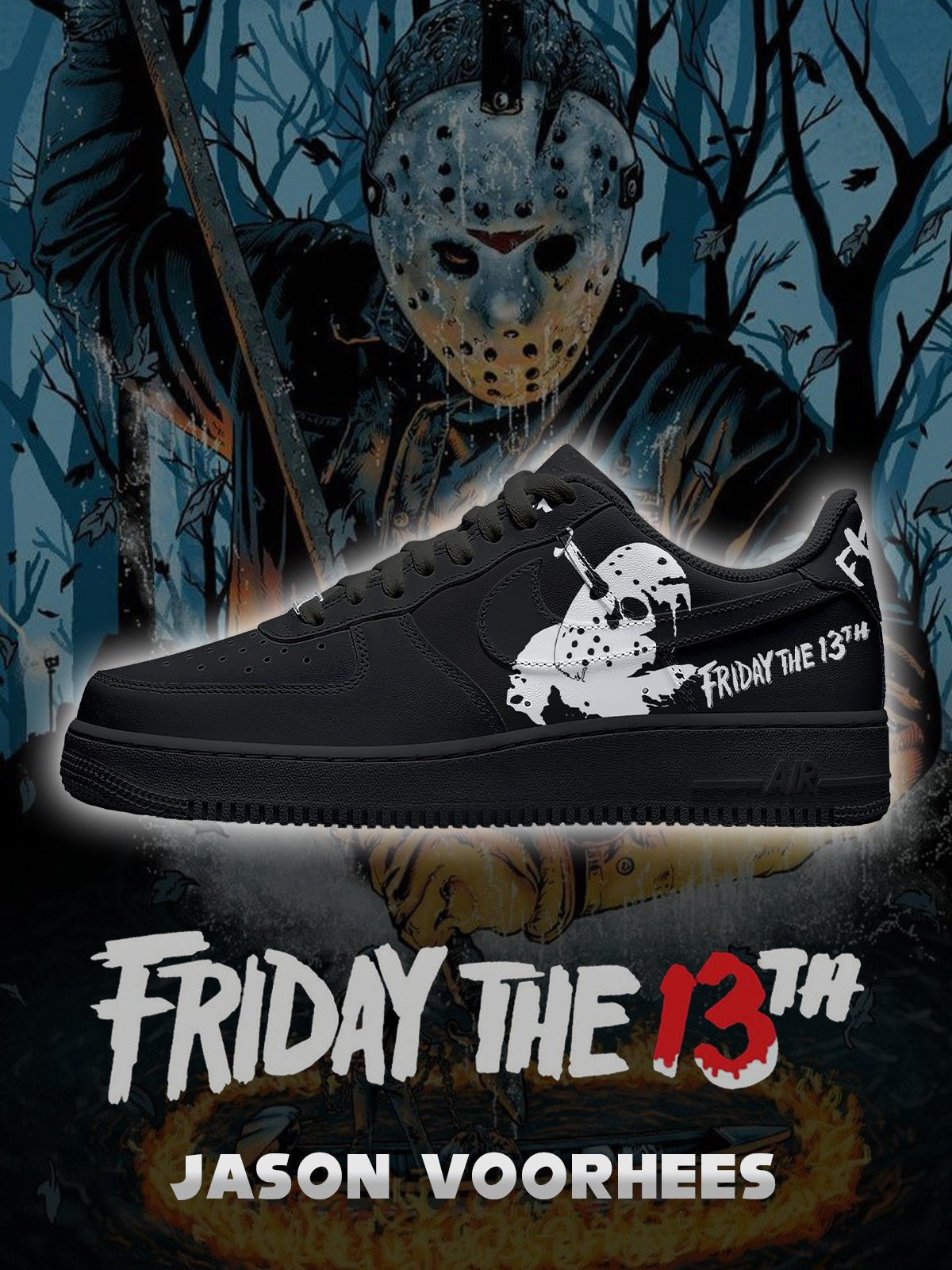 Zapatillas deportivas personalizadas Jason Voorhees V.3 Air-Style