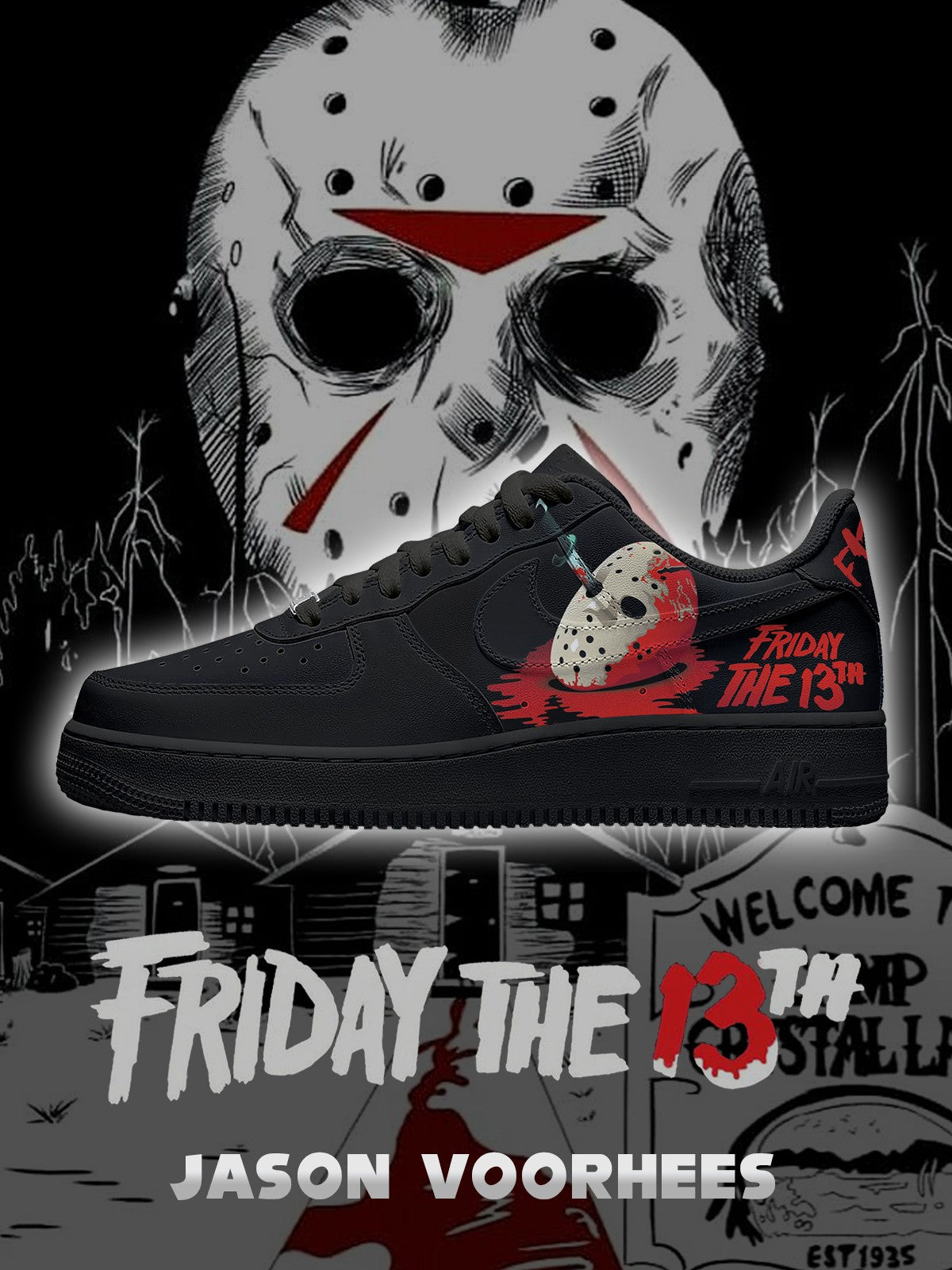 Jason Voorhees V.4 Custom Air-Style Sneakers