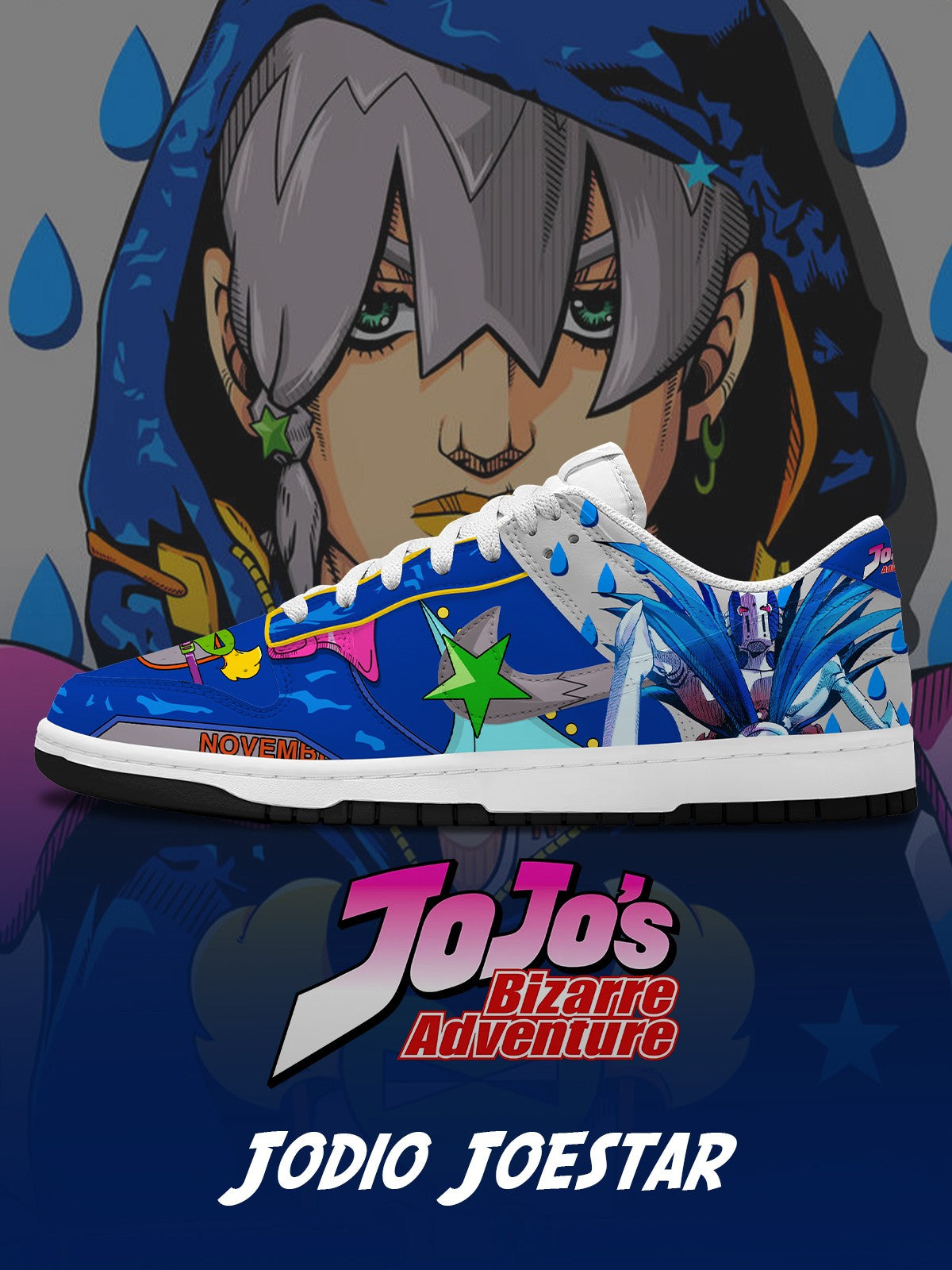 Jodio Joestar V.1 Custom SB-Style Sneakers