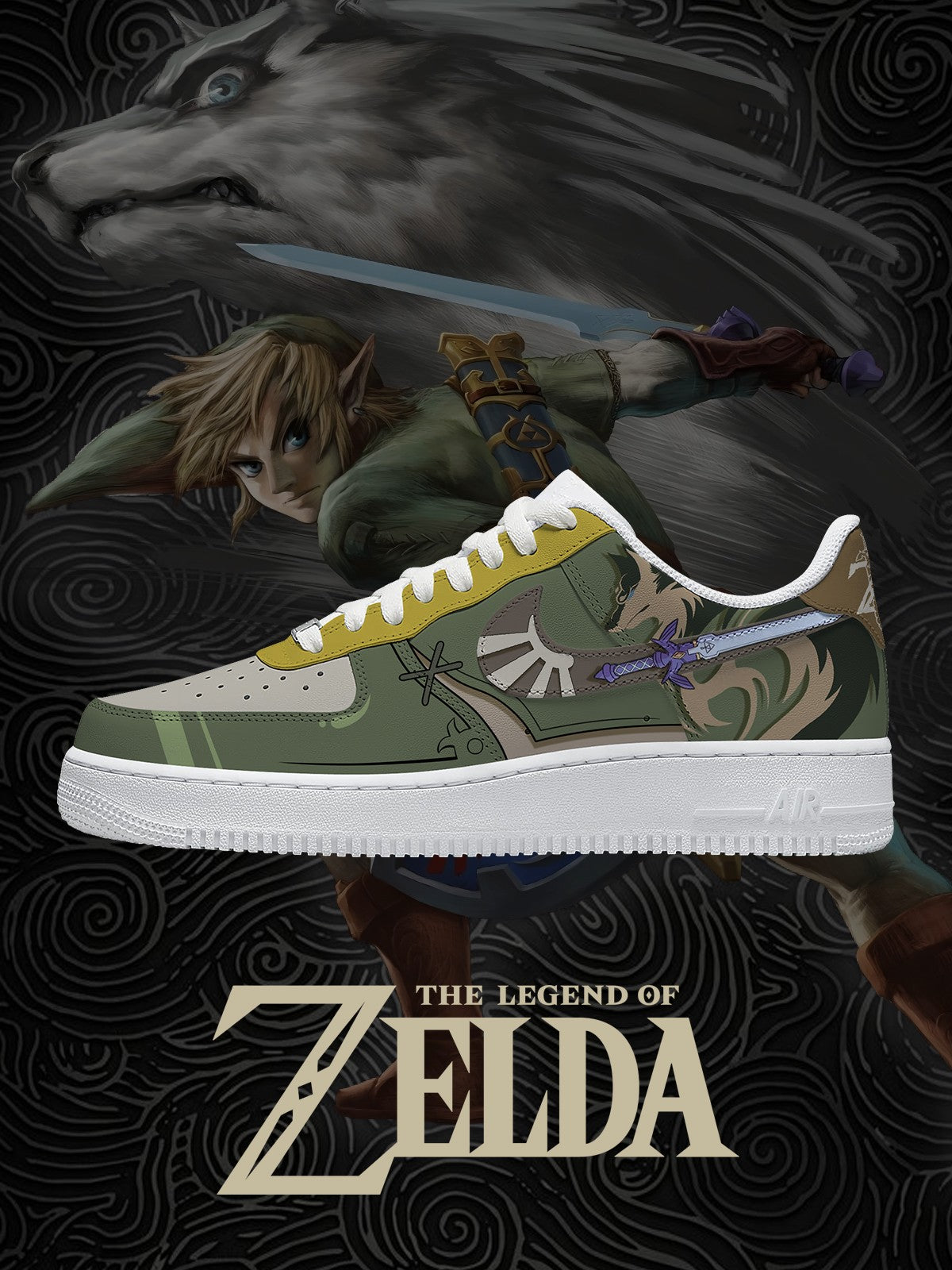 Link Hero of Twilight V.1 Custom Air-Style Sneakers