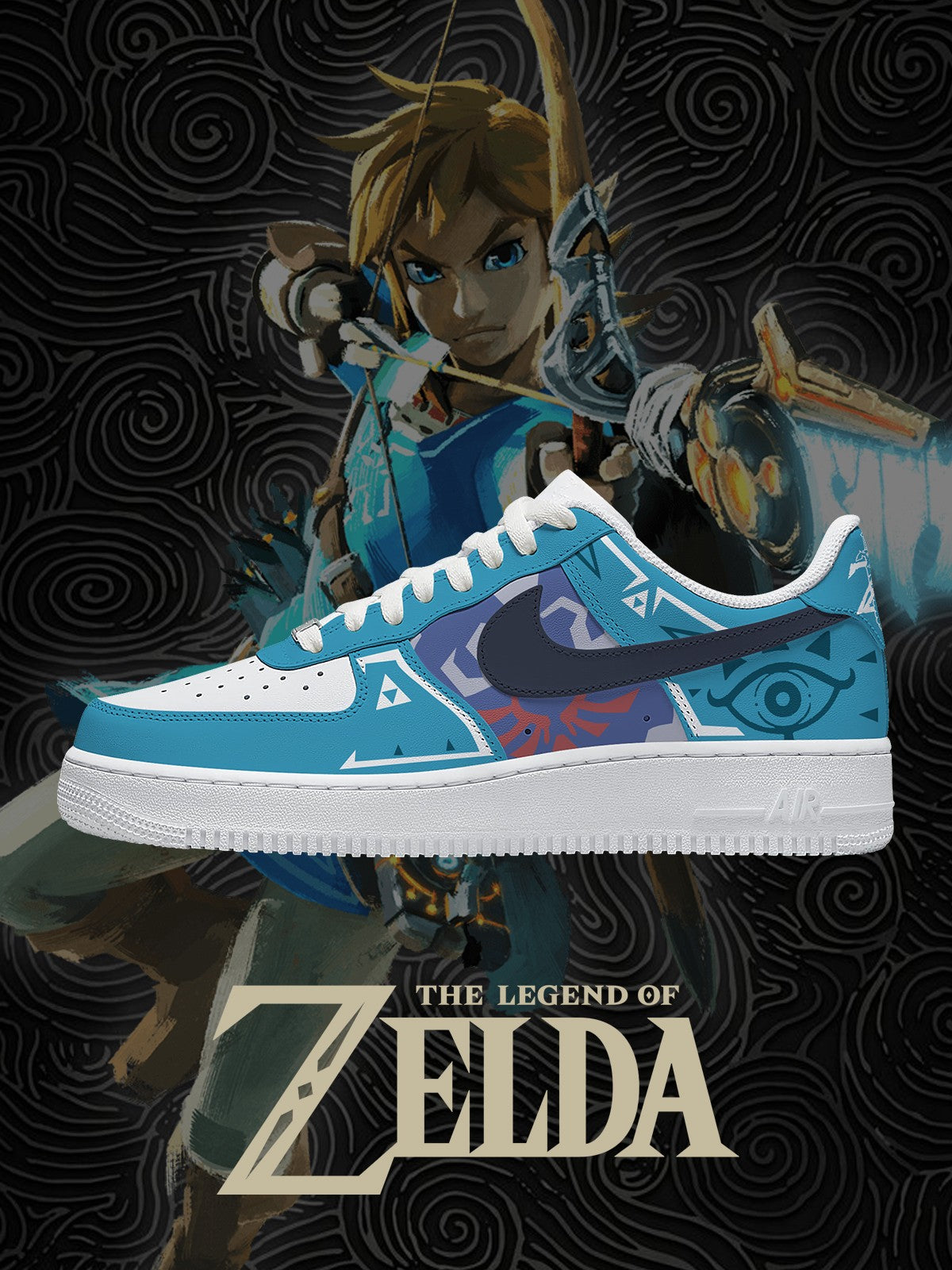 Link-Botw V.1 Custom Air-Style Sneakers
