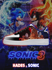 Hades and Sonic V.1 Custom Air-Style Sneakers