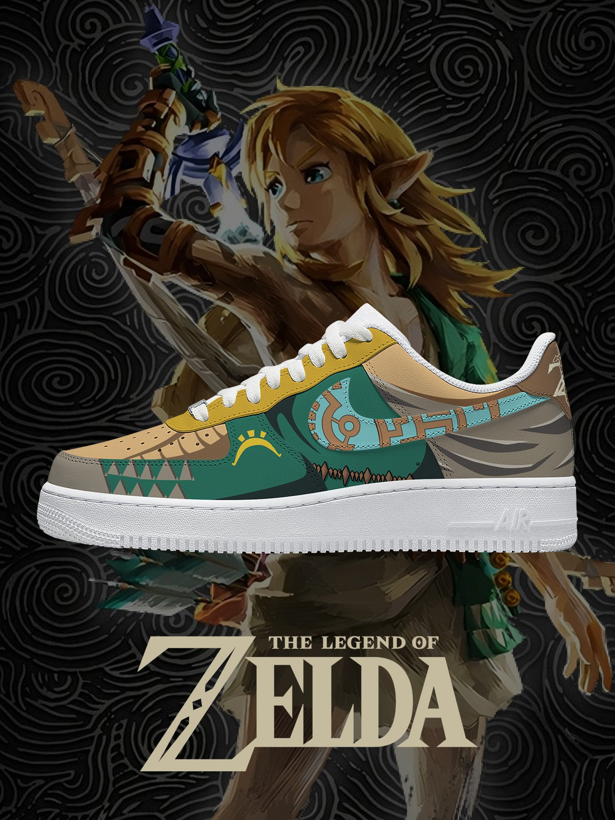 Link-Totk V.1 Custom Air-Style Sneakers