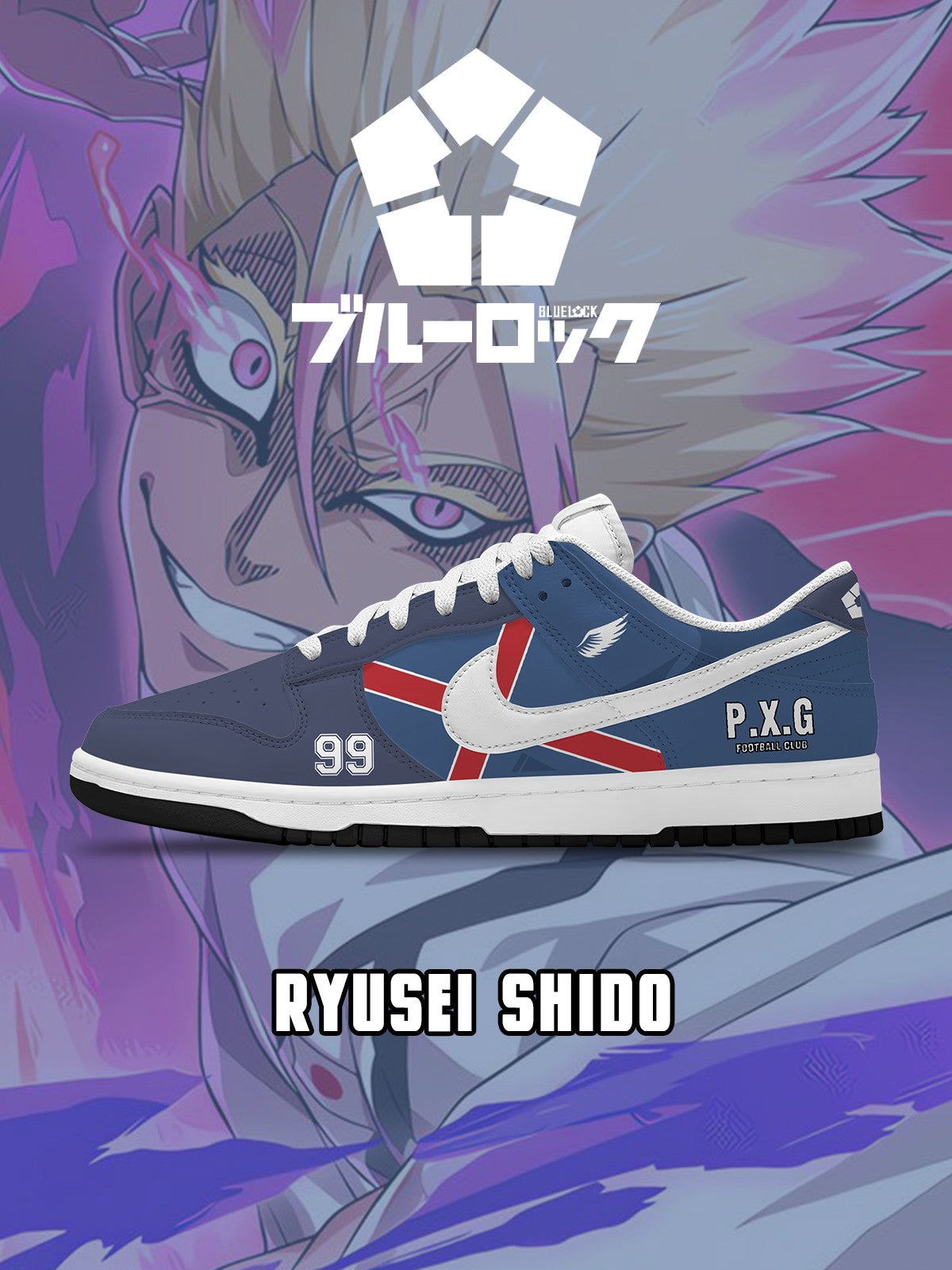 Ryusei Shido V.2 Custom SB-Style Sneakers