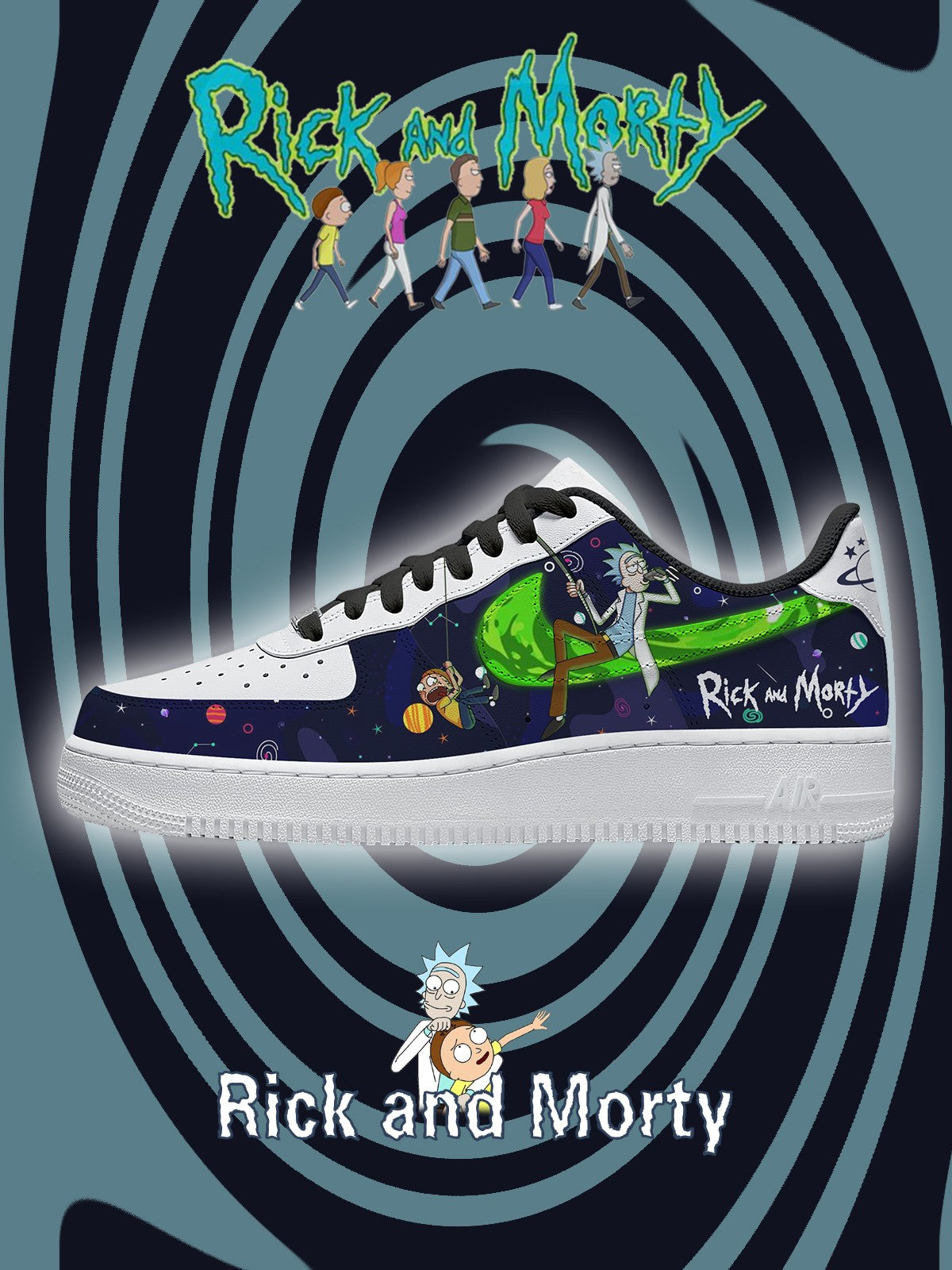 R und M V.3 Custom Air-Style Sneakers
