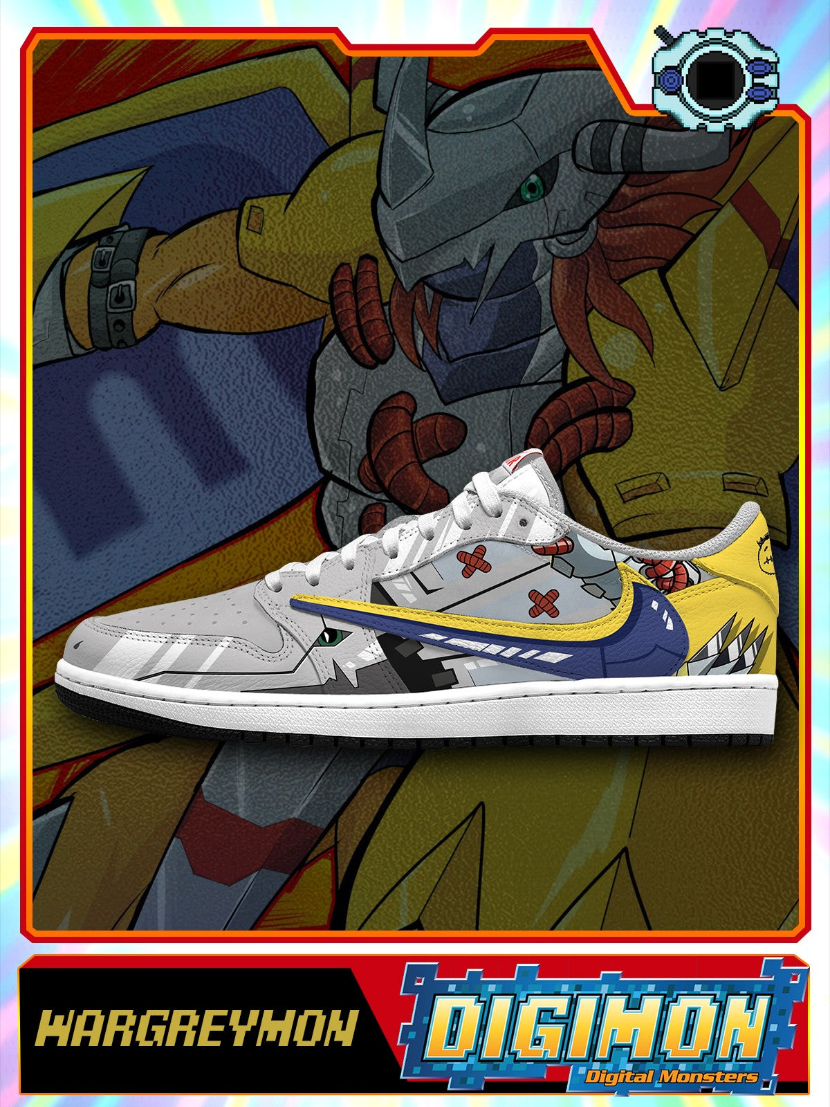 WarGreymon V.1 Custom TS Low Sneakers