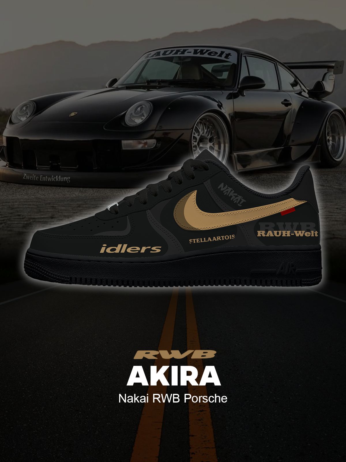 Akira Nakai RWB Custom Air-Style Sneakers