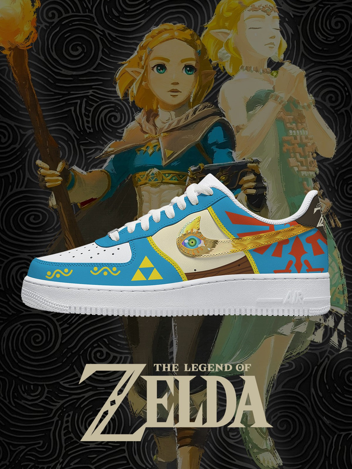 Princess Zelda V.2 Custom Air-Style Sneakers