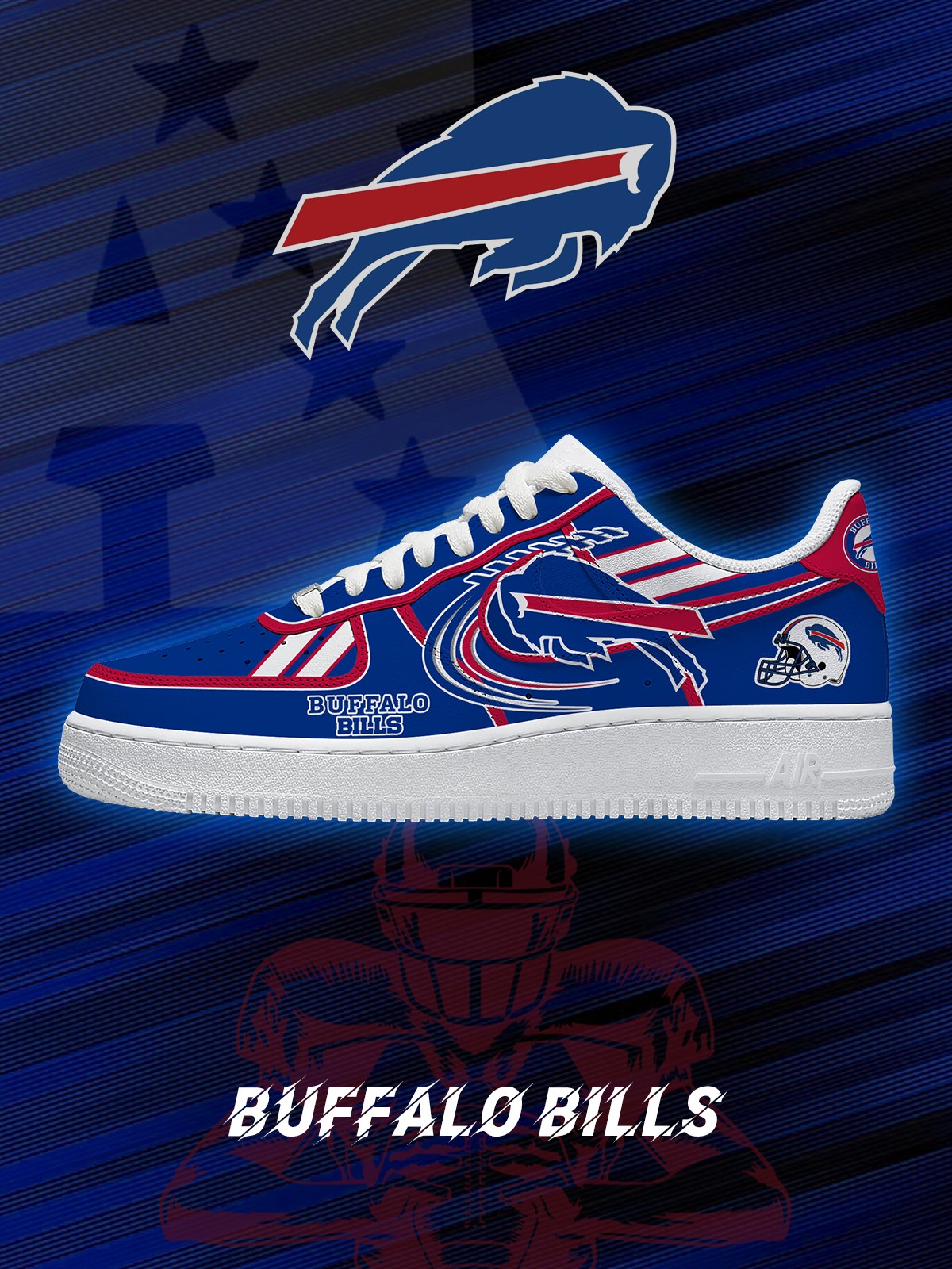 Zapatillas Buffalo Football V.2 personalizadas estilo Air