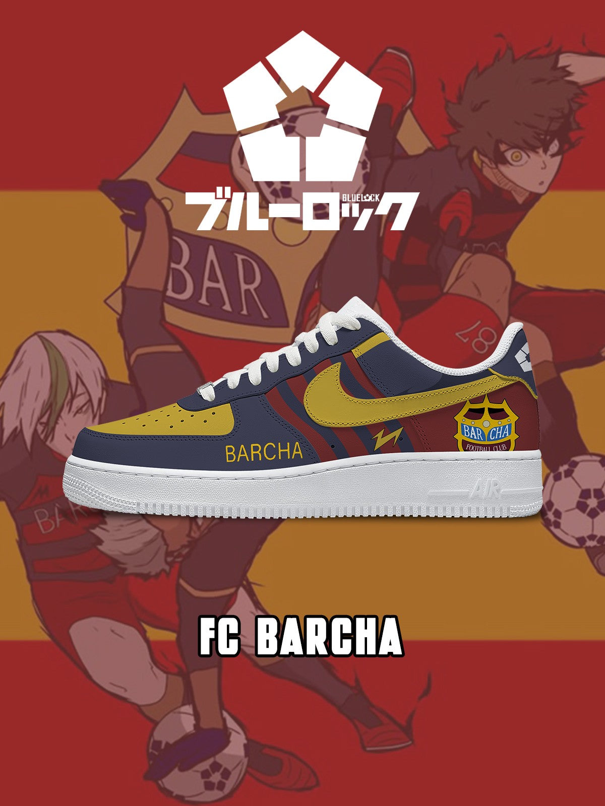 Zapatillas Air-Style personalizadas del FC Barcha V.1