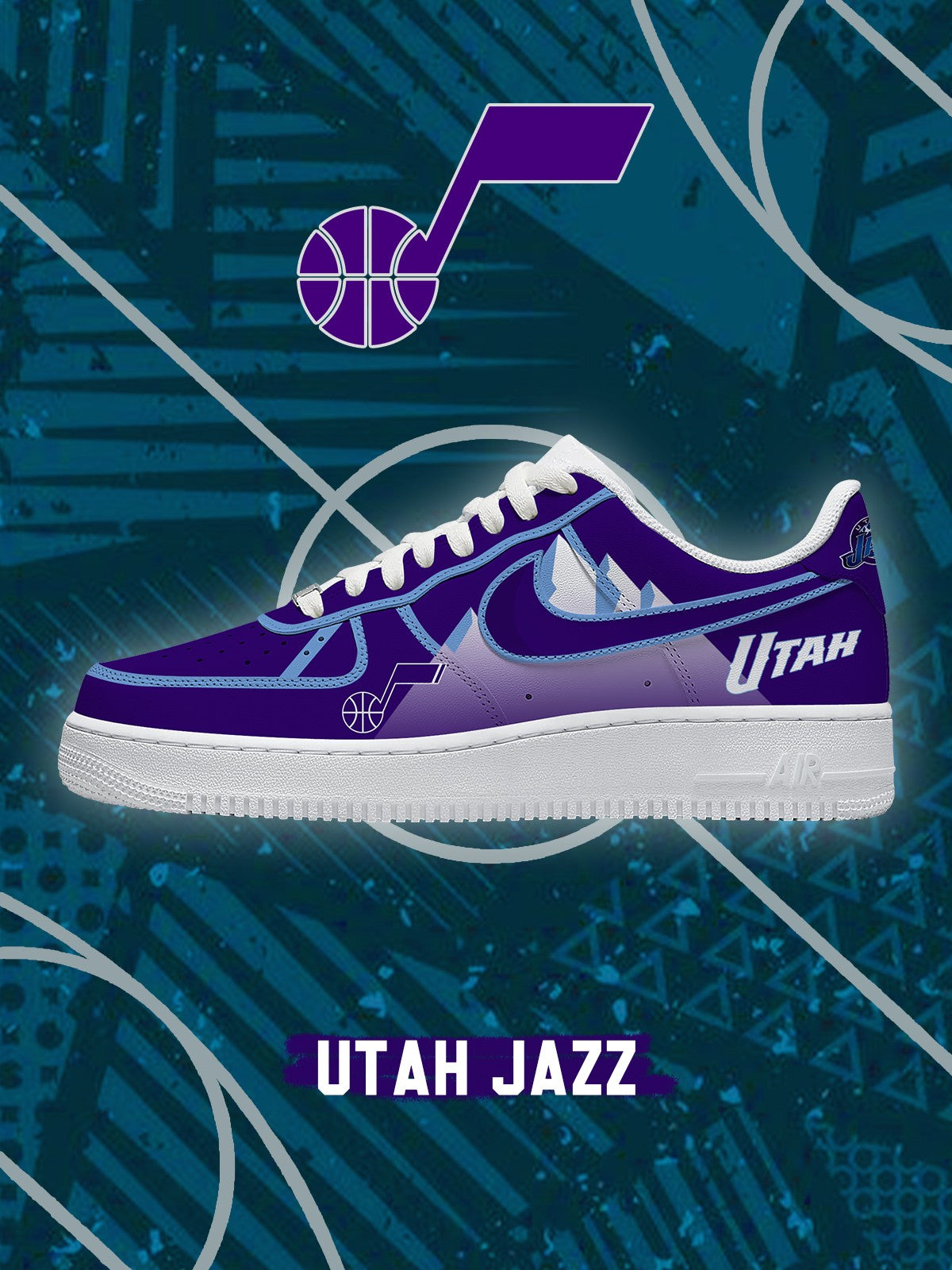 Zapatillas deportivas personalizadas Utah Basketball V.2 Air-Style