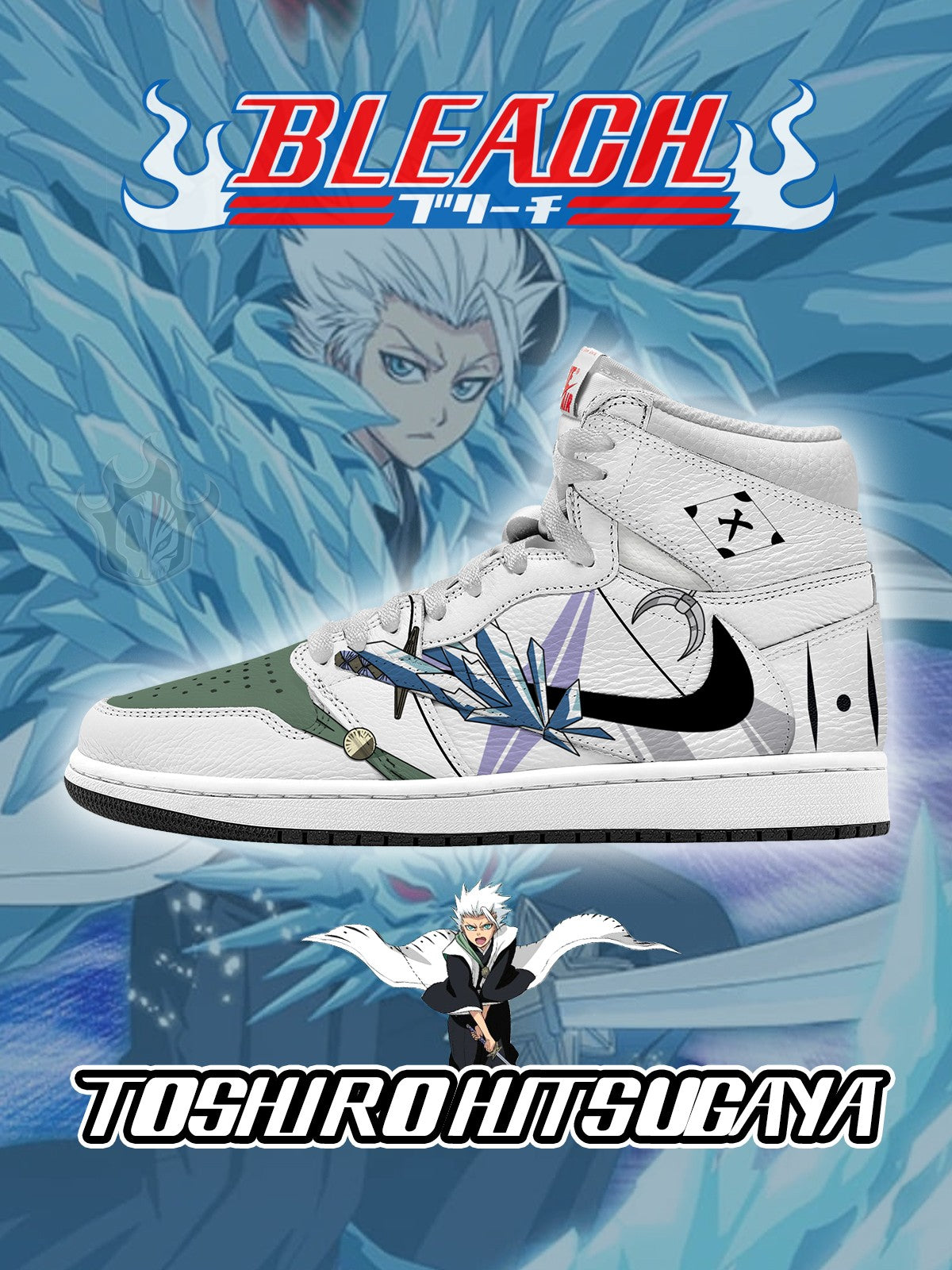Toshiro Hitsugaya V.2 Custom TS High Sneakers