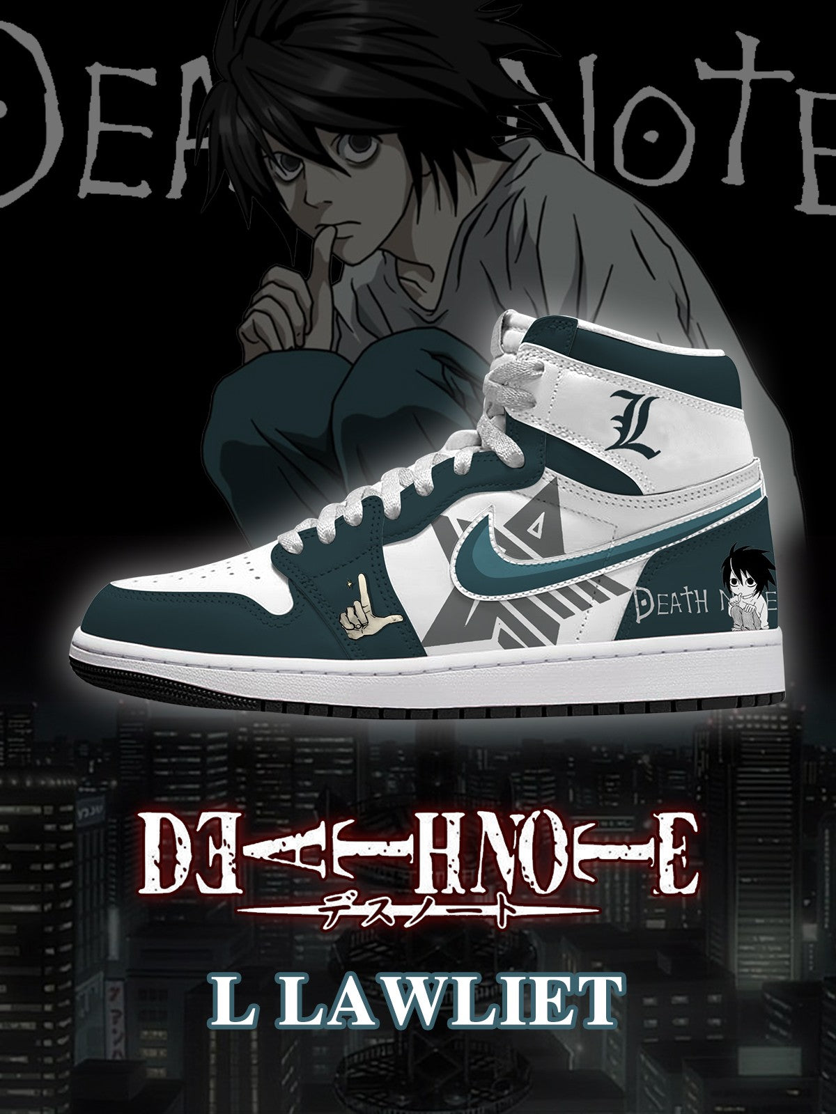 Zapatillas altas personalizadas L Lawliet V.1