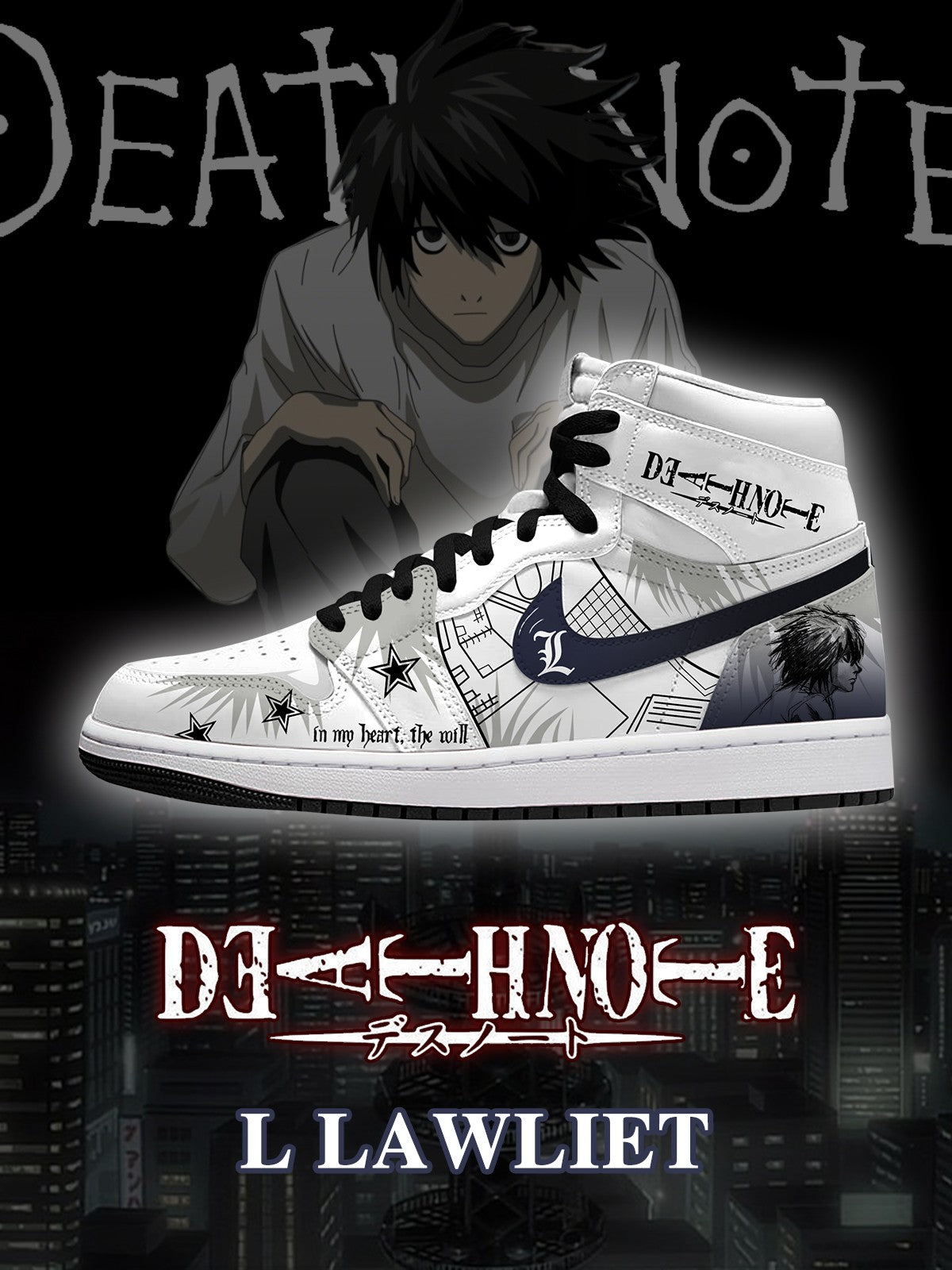 Zapatillas altas personalizadas L Lawliet V.3