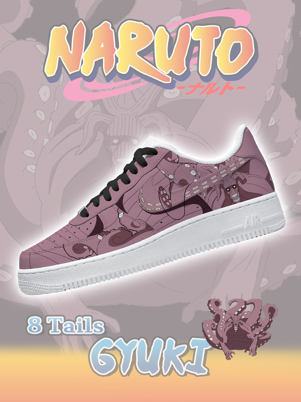 Eight-Tails Gyuki Custom Air-Style Sneakers