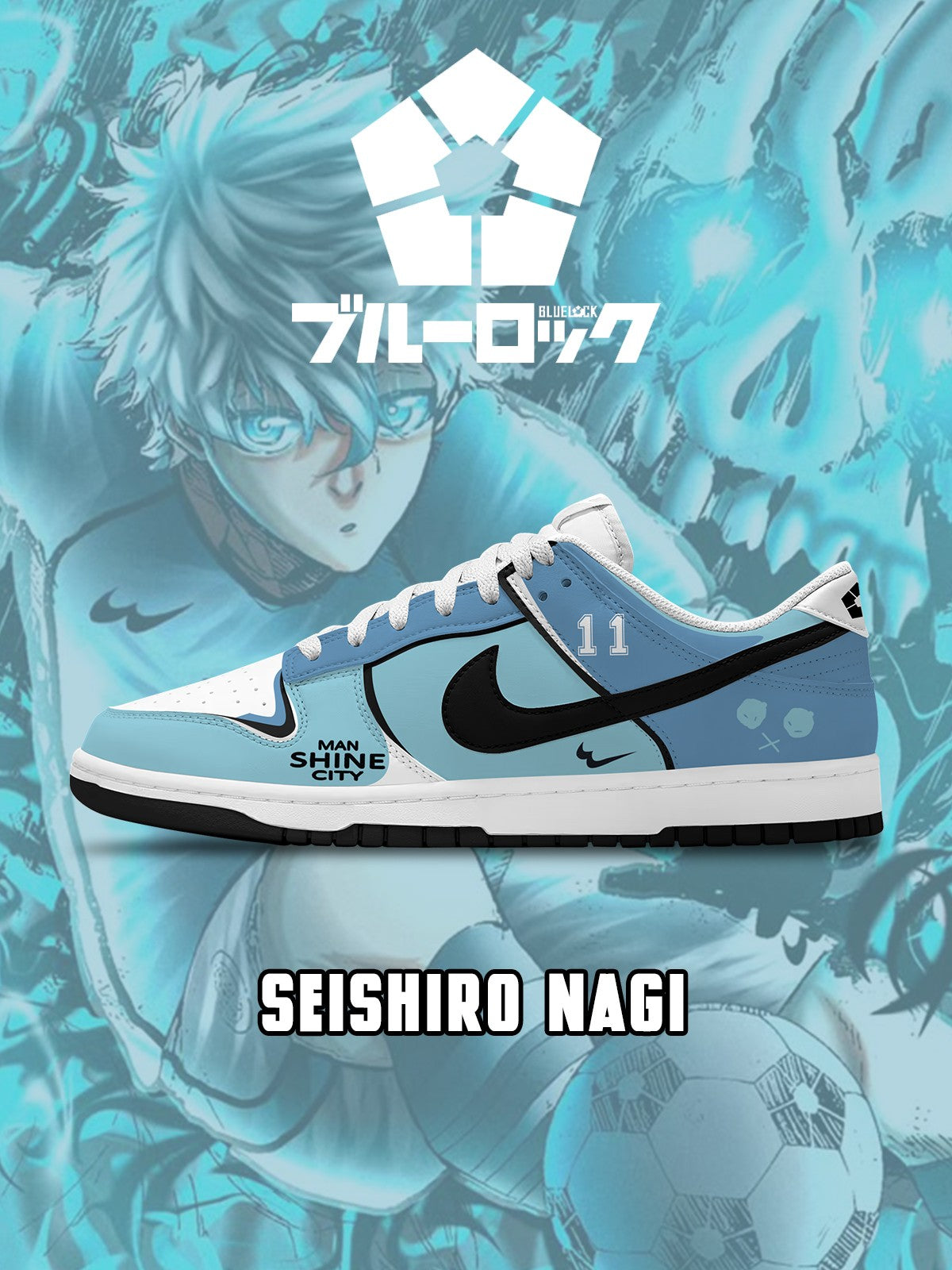 Seishiro Nagi V.2 Custom SB-Style Sneakers