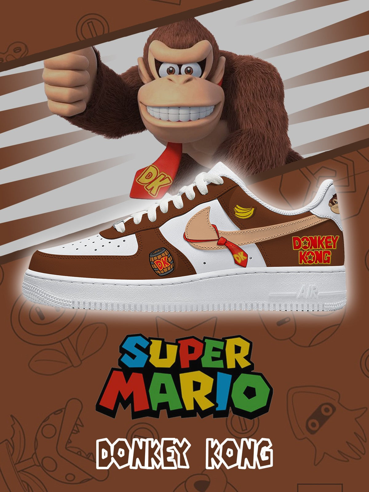 Donkey Kong V.1 Custom Air-Style Sneakers