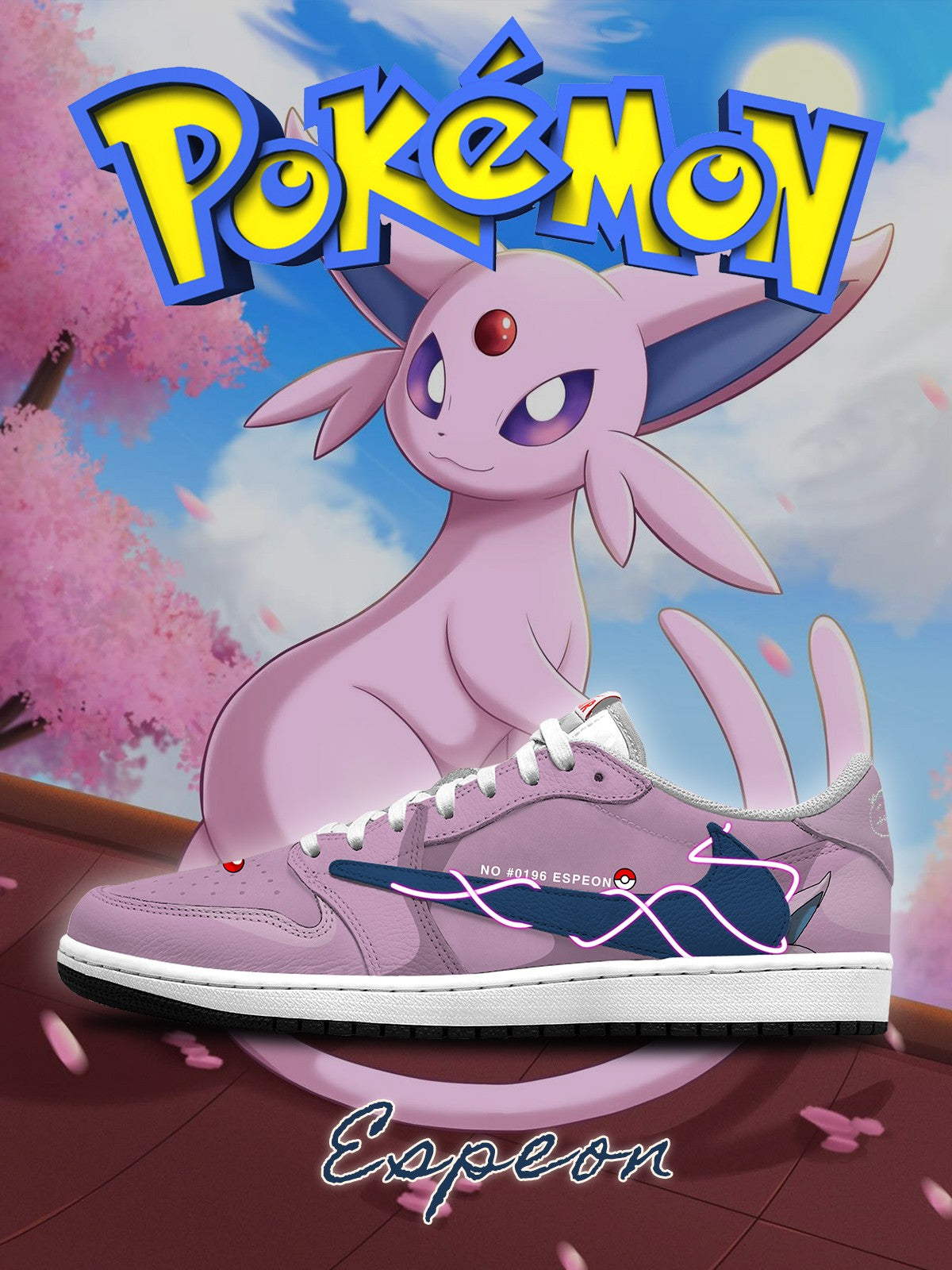 Zapatillas bajas TS personalizadas Espeon V.1