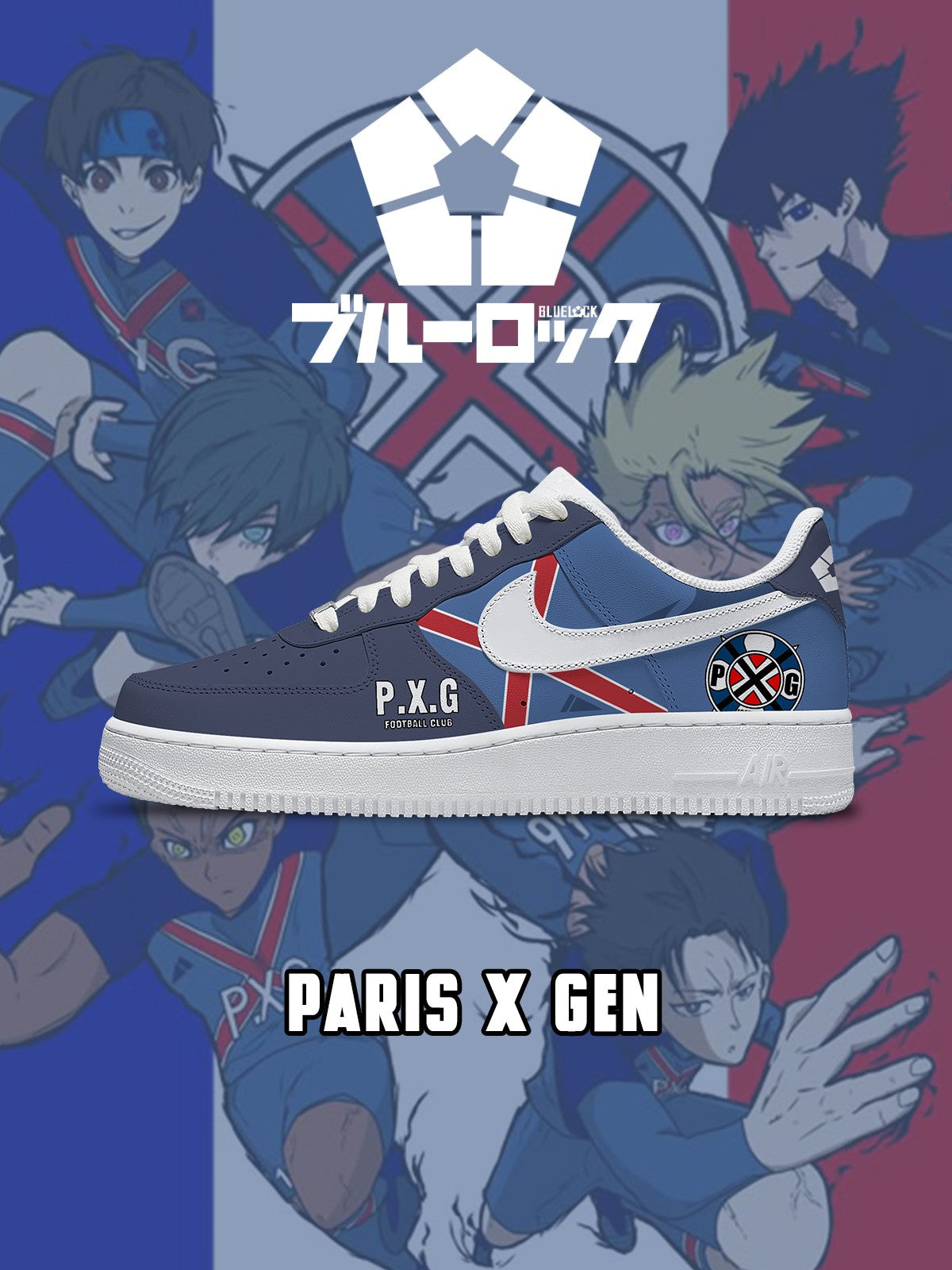 Paris X Gen V.1 Custom Air-Style Sneakers