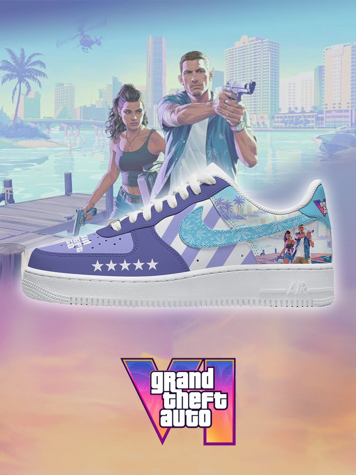 G.T.A VI V.2 Custom Air-Style Sneakers