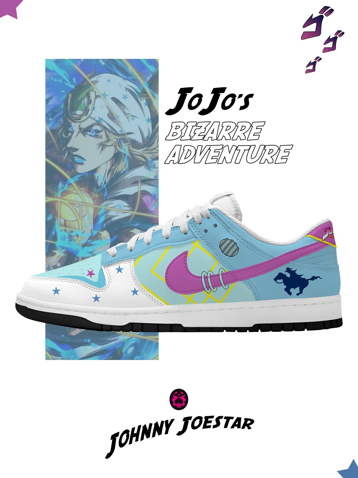 Johnny Joestar V.1 Custom SB-Style Sneakers